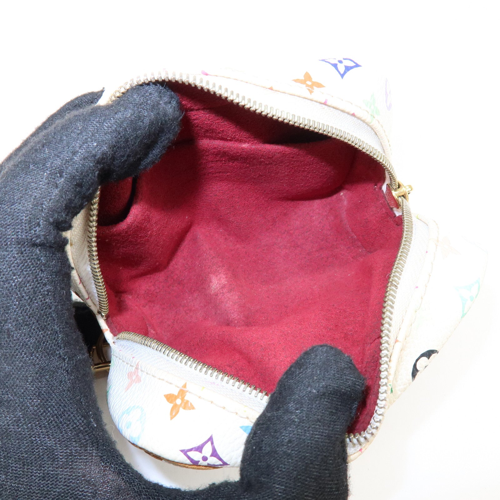 Louis Vuitton Monogram Multicolor Trousse Wapity Pouch Blanc M58033