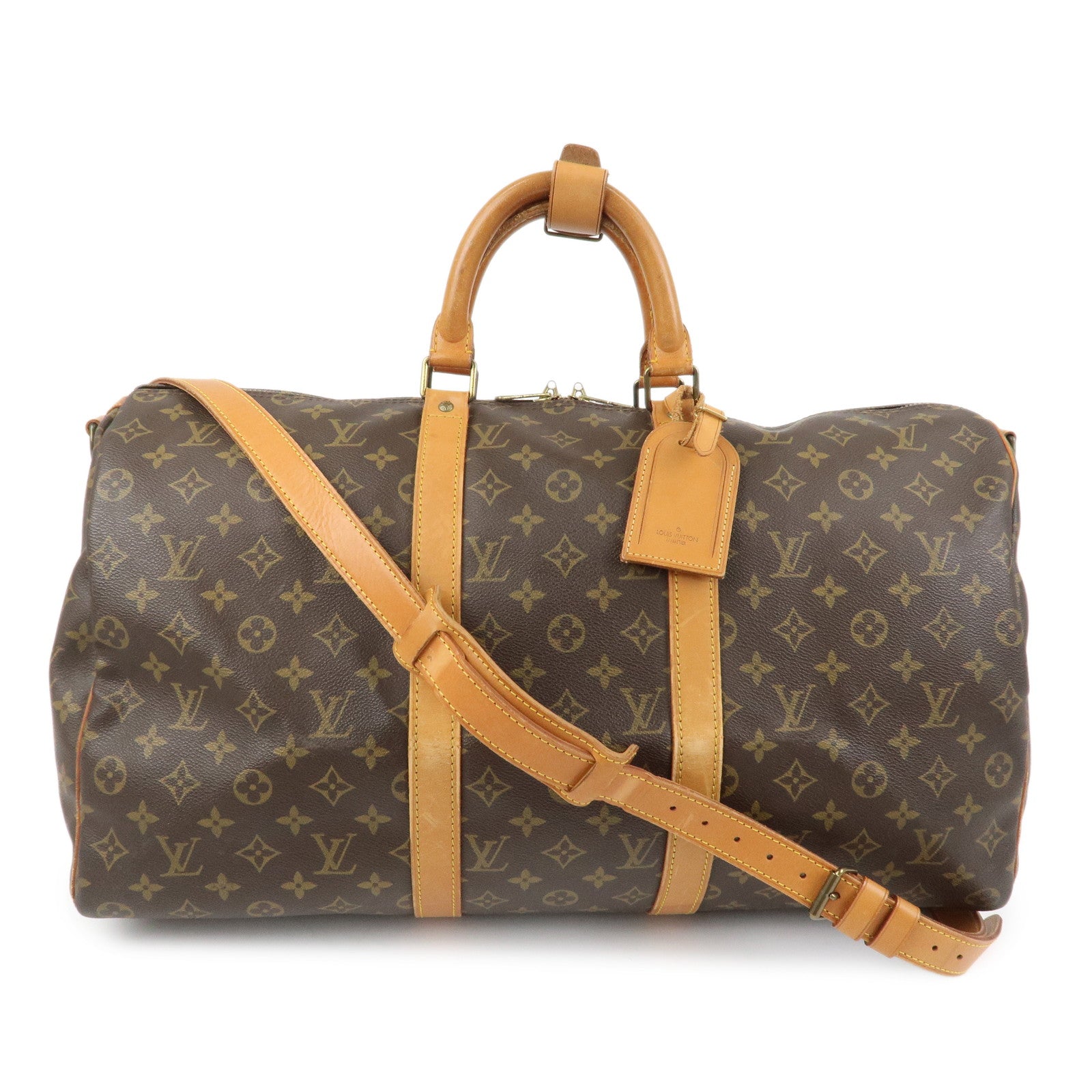 Louis Vuitton Monogram Keep All 50 Bandouliere Boston Bag M41416