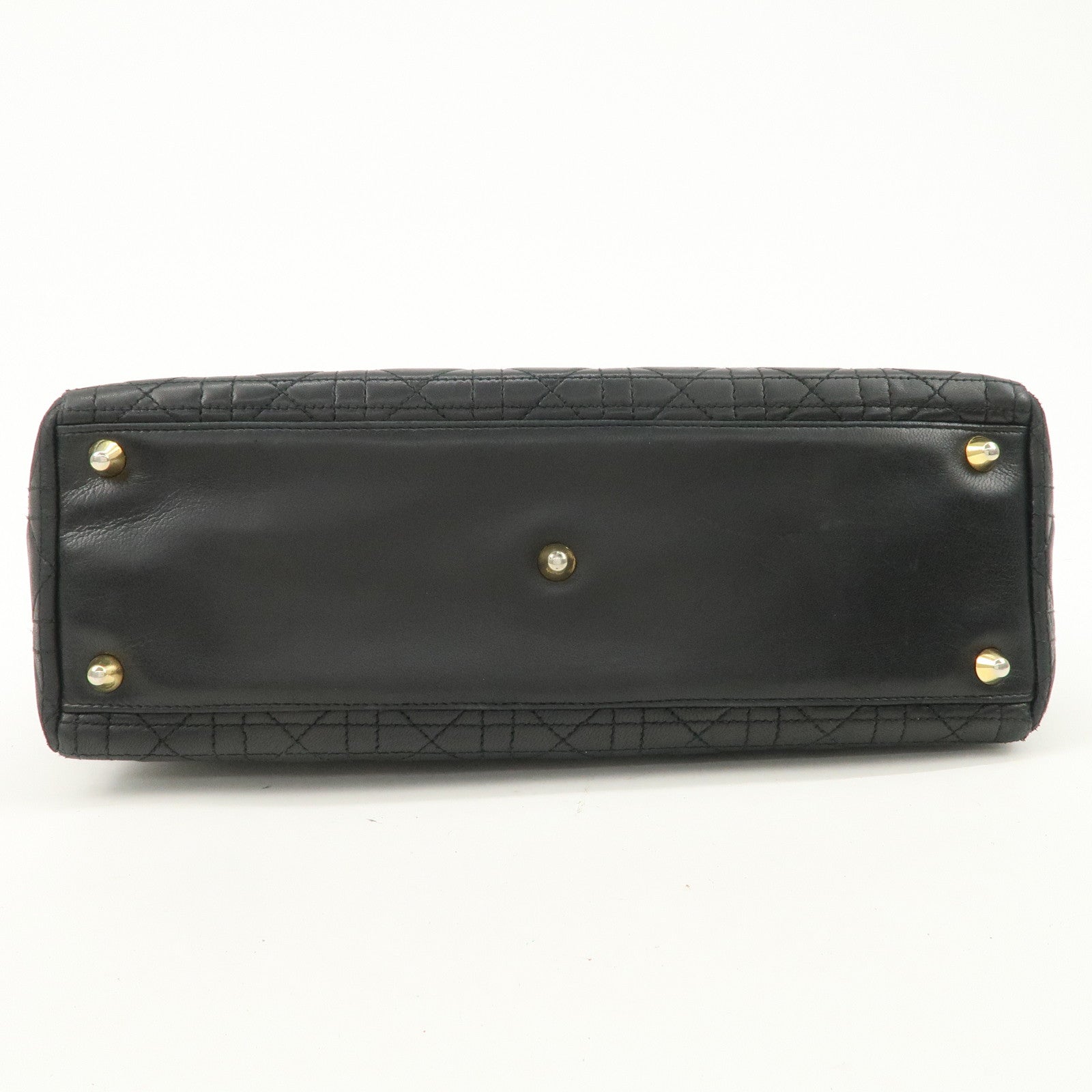 Christian Dior Canage Lady Dior Leather Large Hand Bag Tote Bag