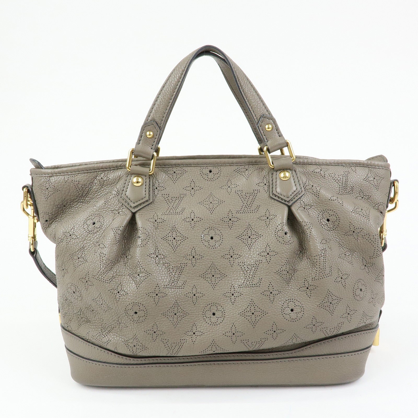 Louis Vuitton Monogram Mahina Stella PM 2Way Hand Bag Taupe M93063