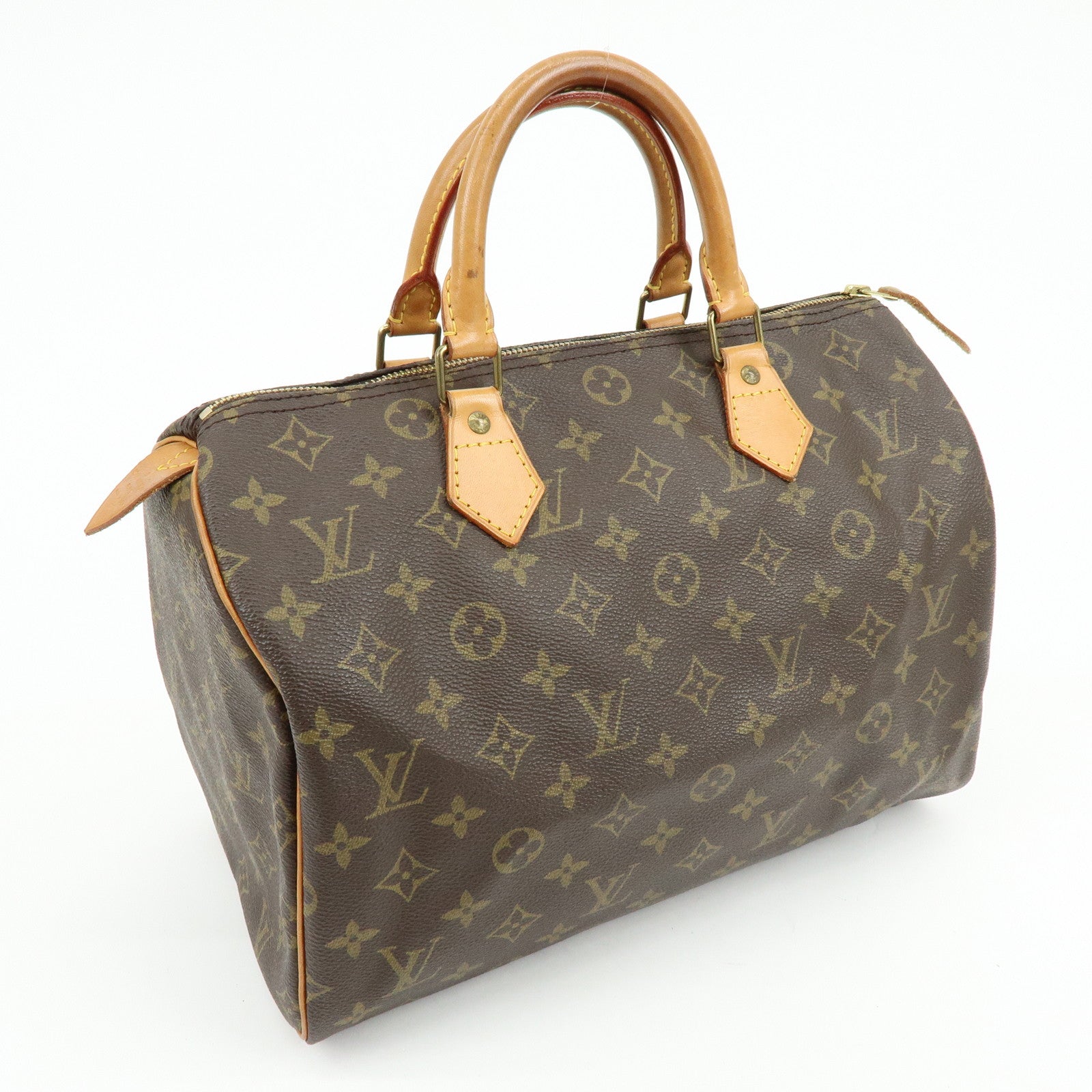 Louis Vuitton Monogram Speedy 30 Boston Bag Hand Bag Brown M41526