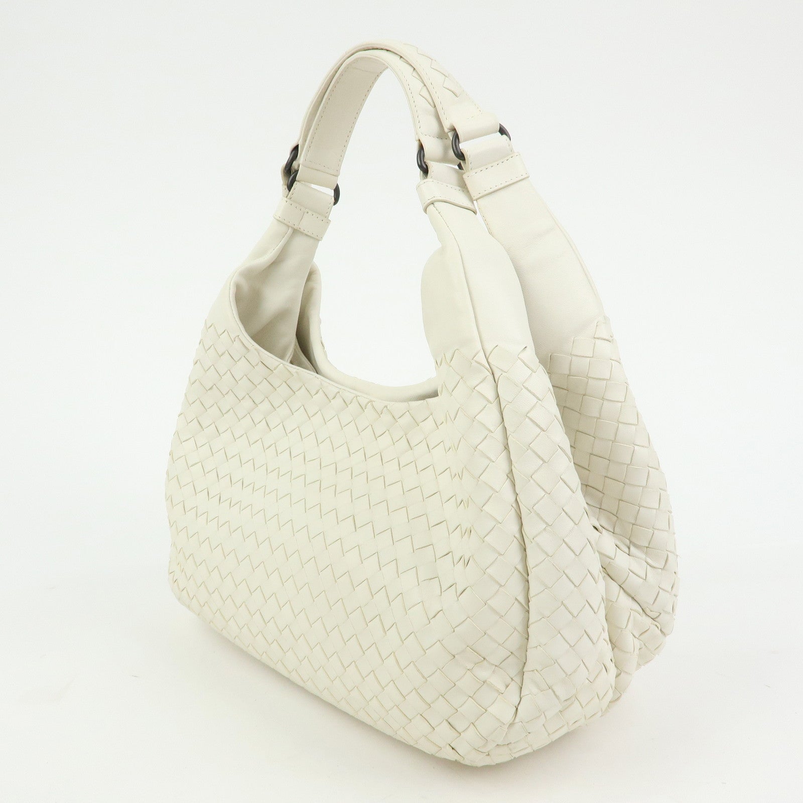 BOTTEGA VENETA Intrecciato Campana Leather Shoulder Bag 125787