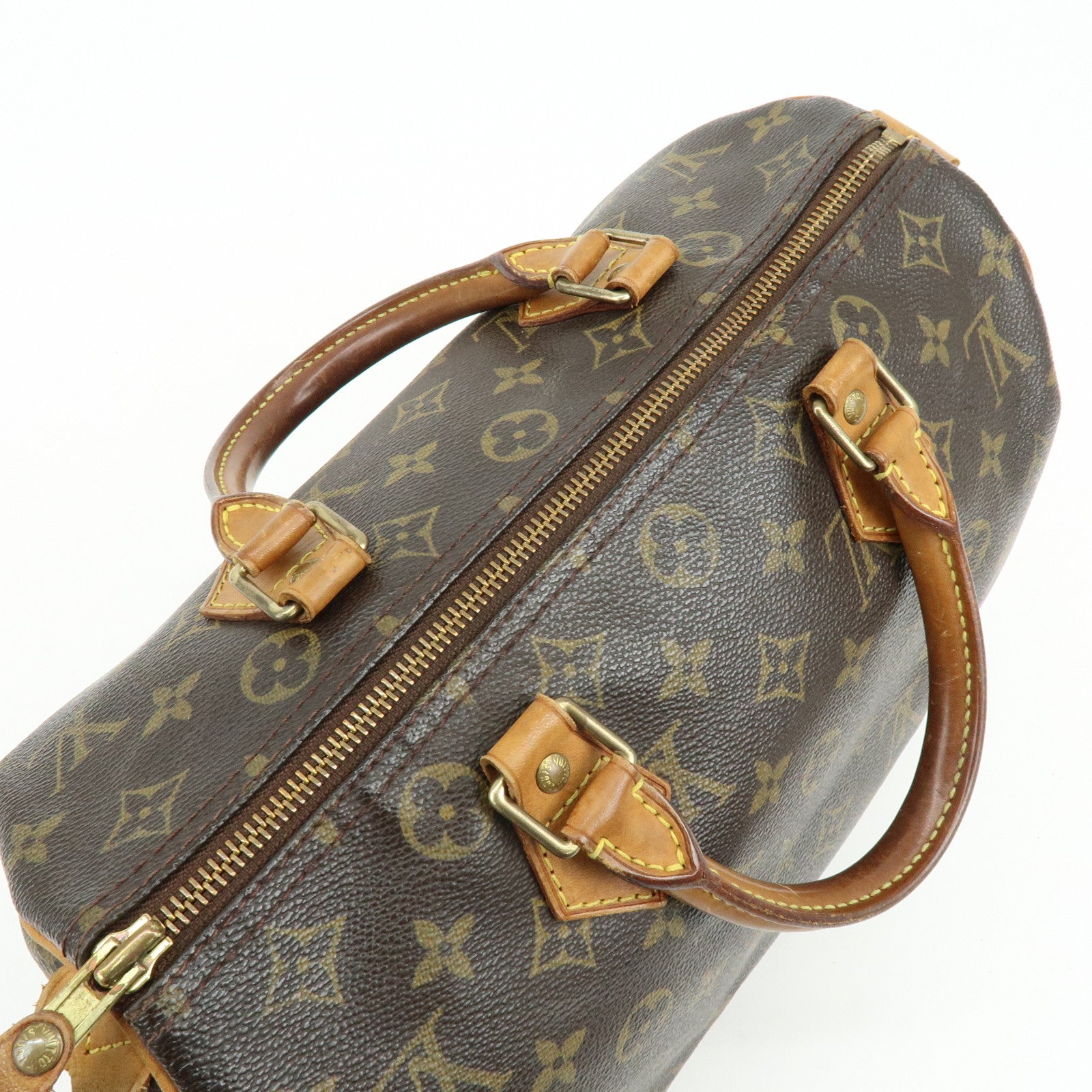 Louis Vuitton Monogram Speedy 30 Boston Bag Hand Bag Brown M41526