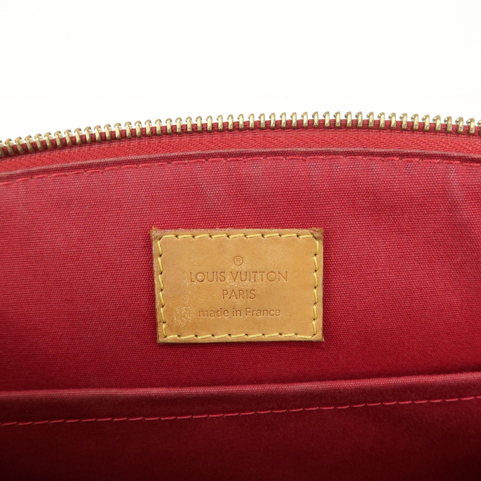 Louis Vuitton Monogram Vernis Sherwood PM Hand Bag Pomme d'Amour VI0131 Used