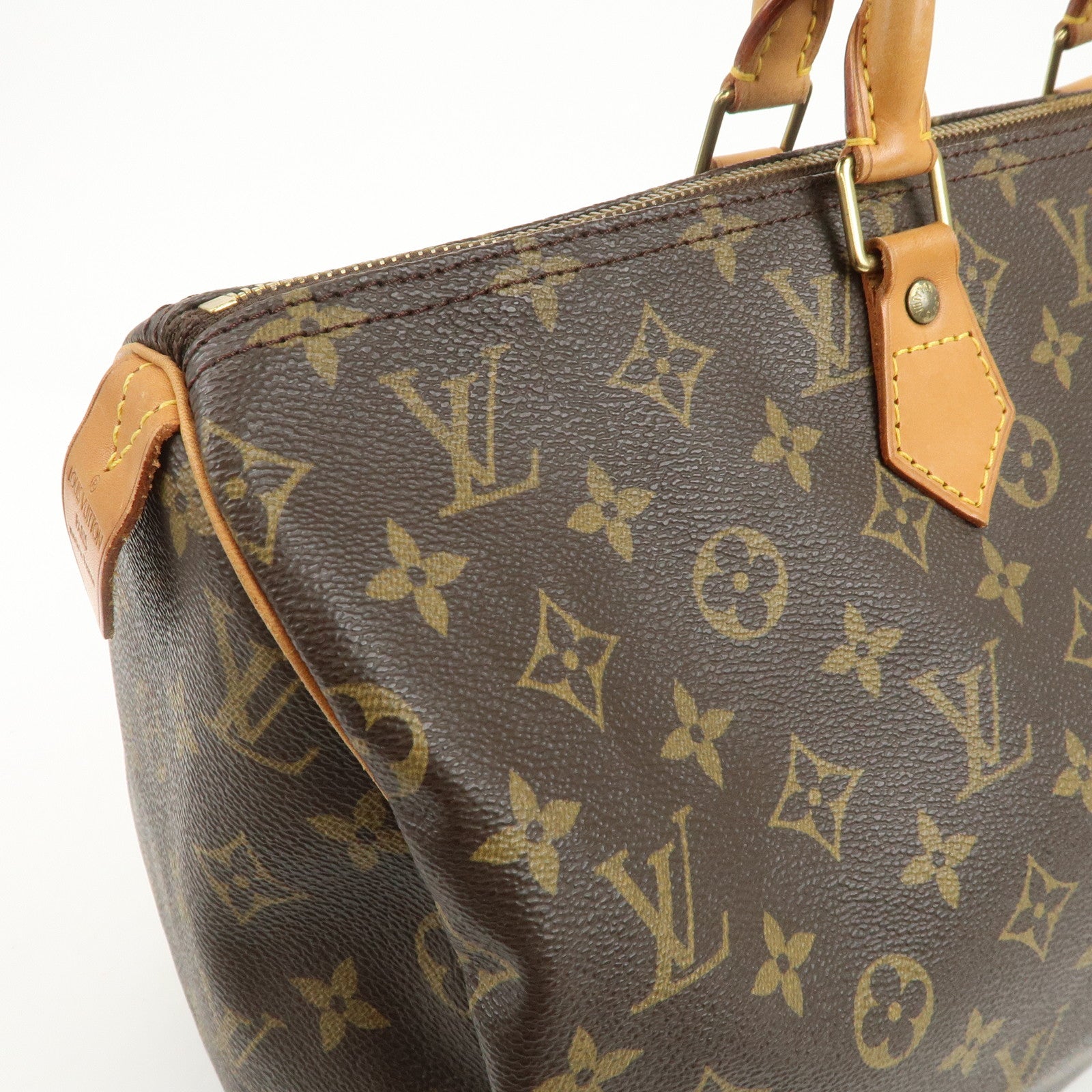 Louis Vuitton Monogram Speedy 40 Hand Bag Boston Bag Brown M41522