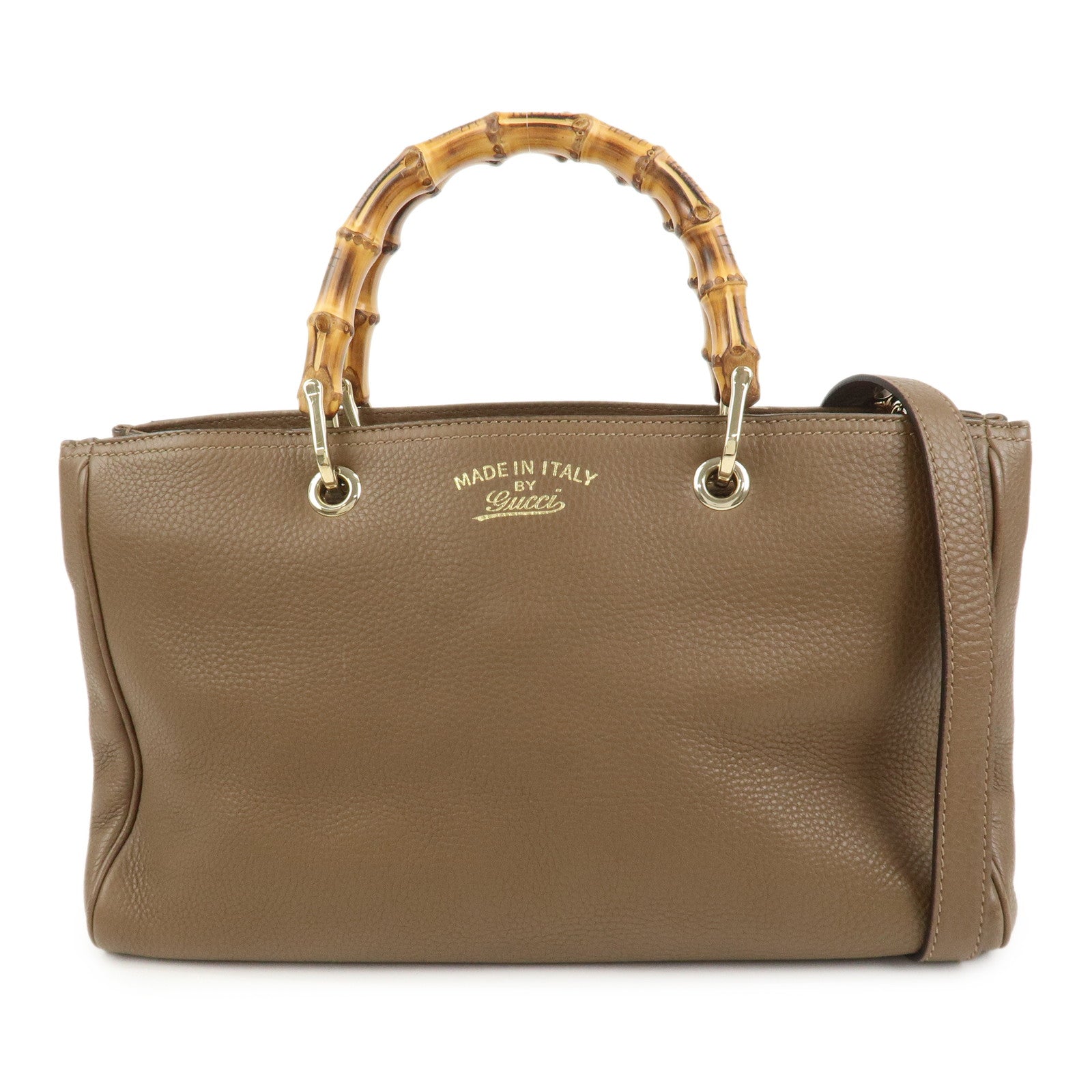 GUCCI Bamboo Shopper Medium 2Way Bag Shoulder Bag 323660