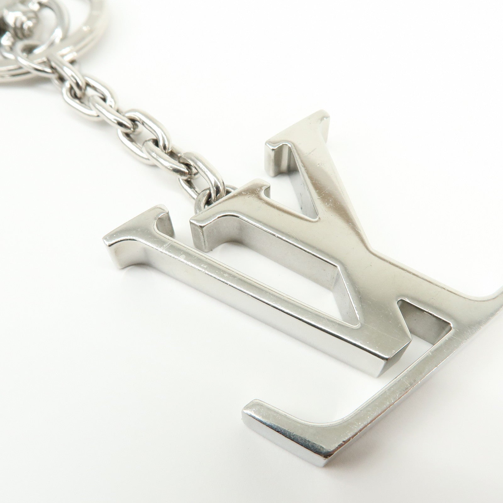 Louis Vuitton Monogram Porte Cles LV Initials Key Ring Charm M01192