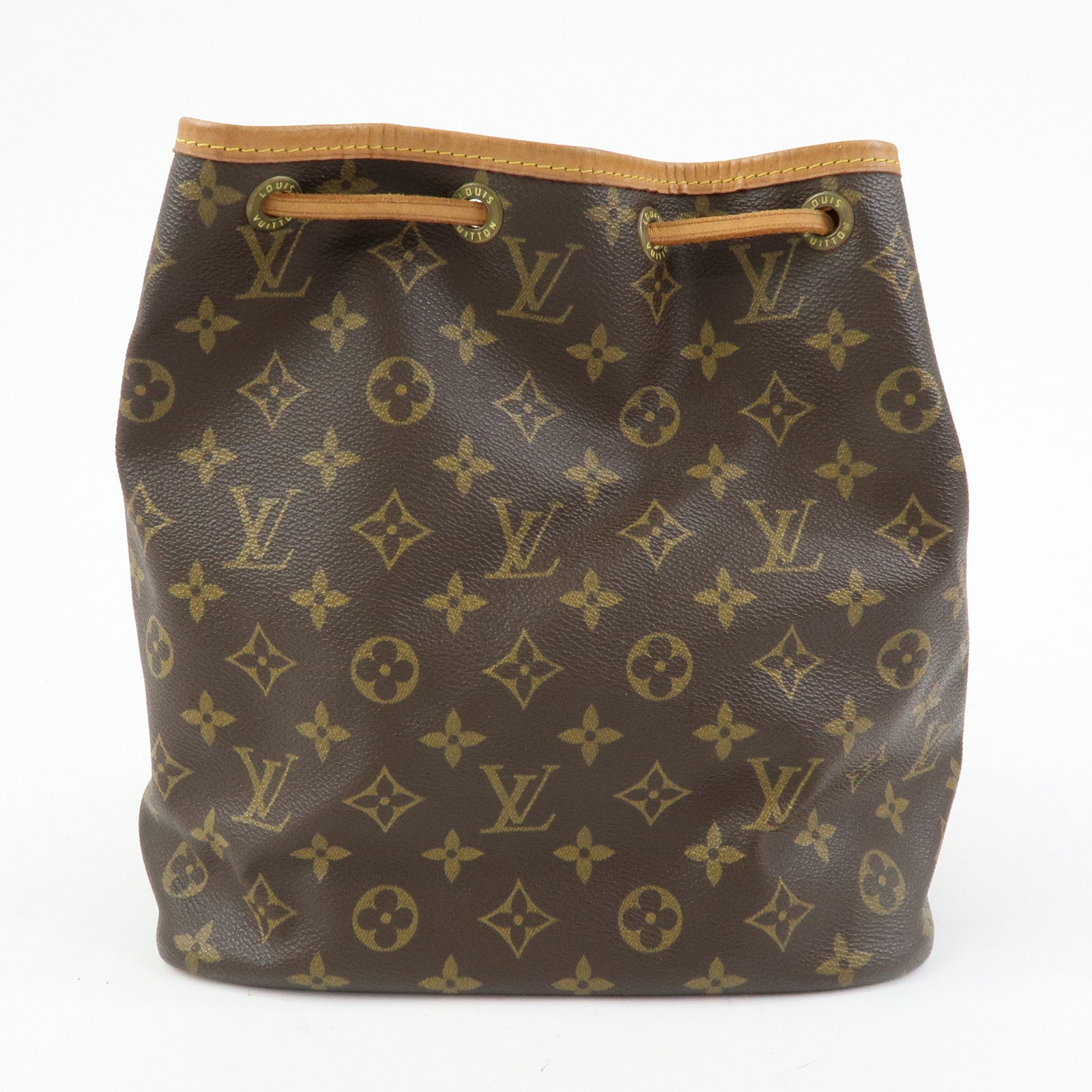 Louis Vuitton Monogram Petit Noe Shoulder Bag Brown M42226