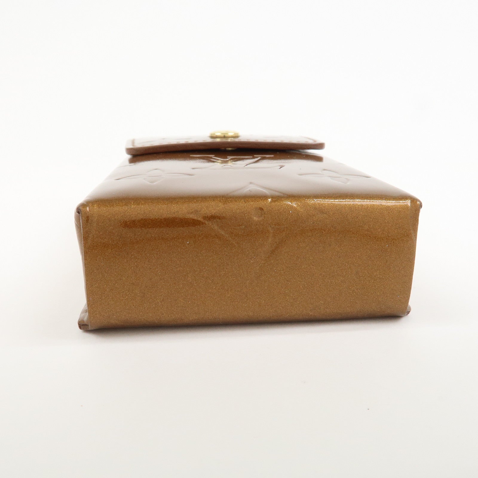 Louis Vuitton Monogram Vernis Leather Cigarette Case Bronze M91156