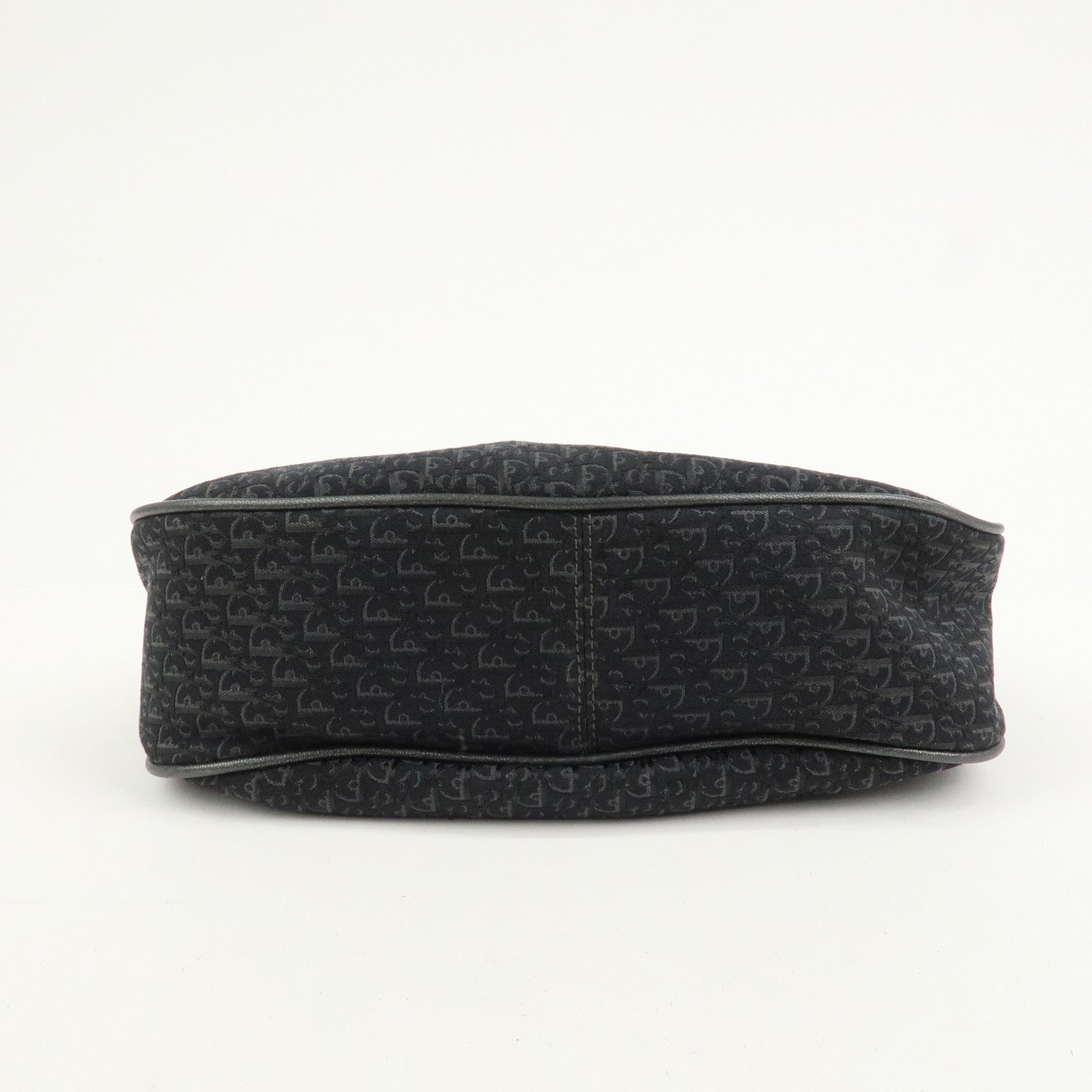 Christian Dior Trotter Canvas Leather Shoulder Bag Hand Bag Black