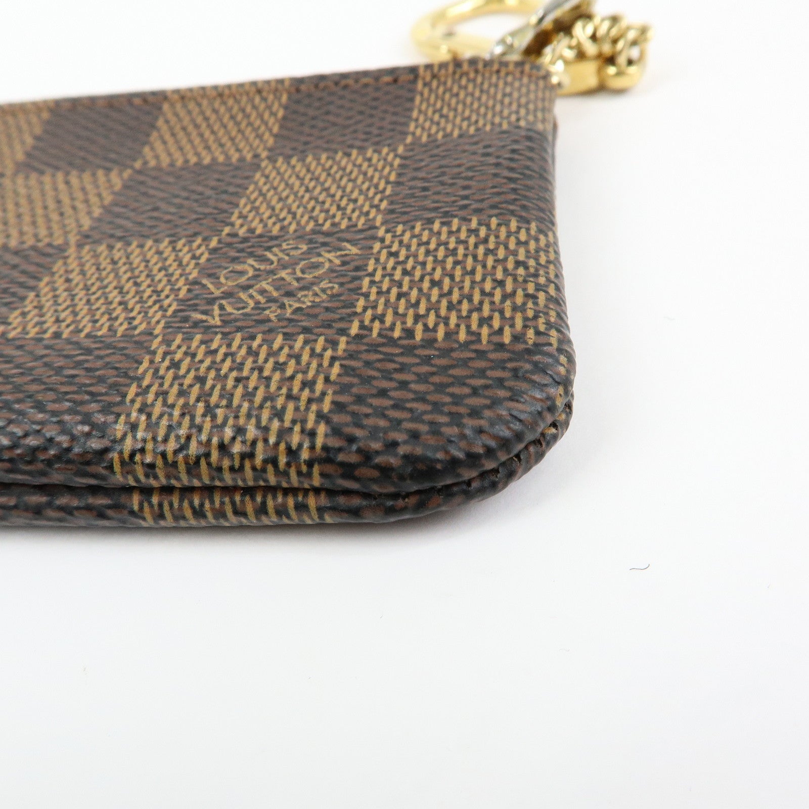Louis Vuitton Damier Canvas Pochette Cles Damier Ebene N62658