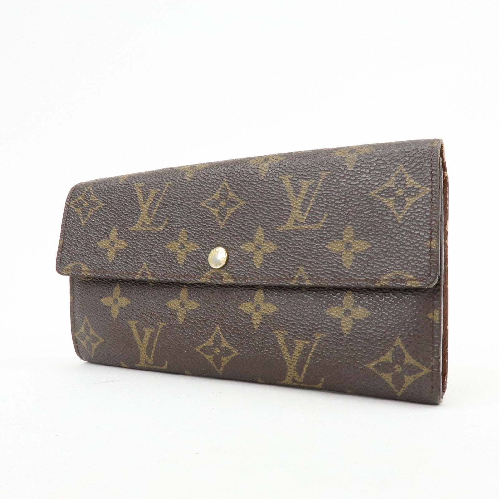 Louis Vuitton Monogram Portefeuille Sarah Long Wallet Brown M61734