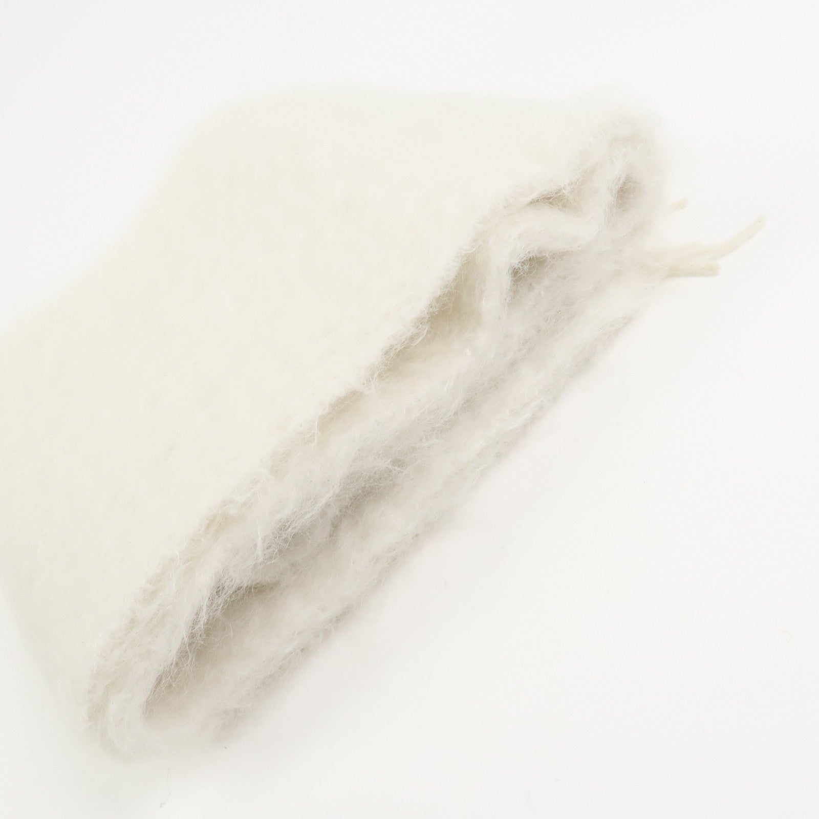 LOEWE Anagram Wool Scarf Stole Muffler Ivory