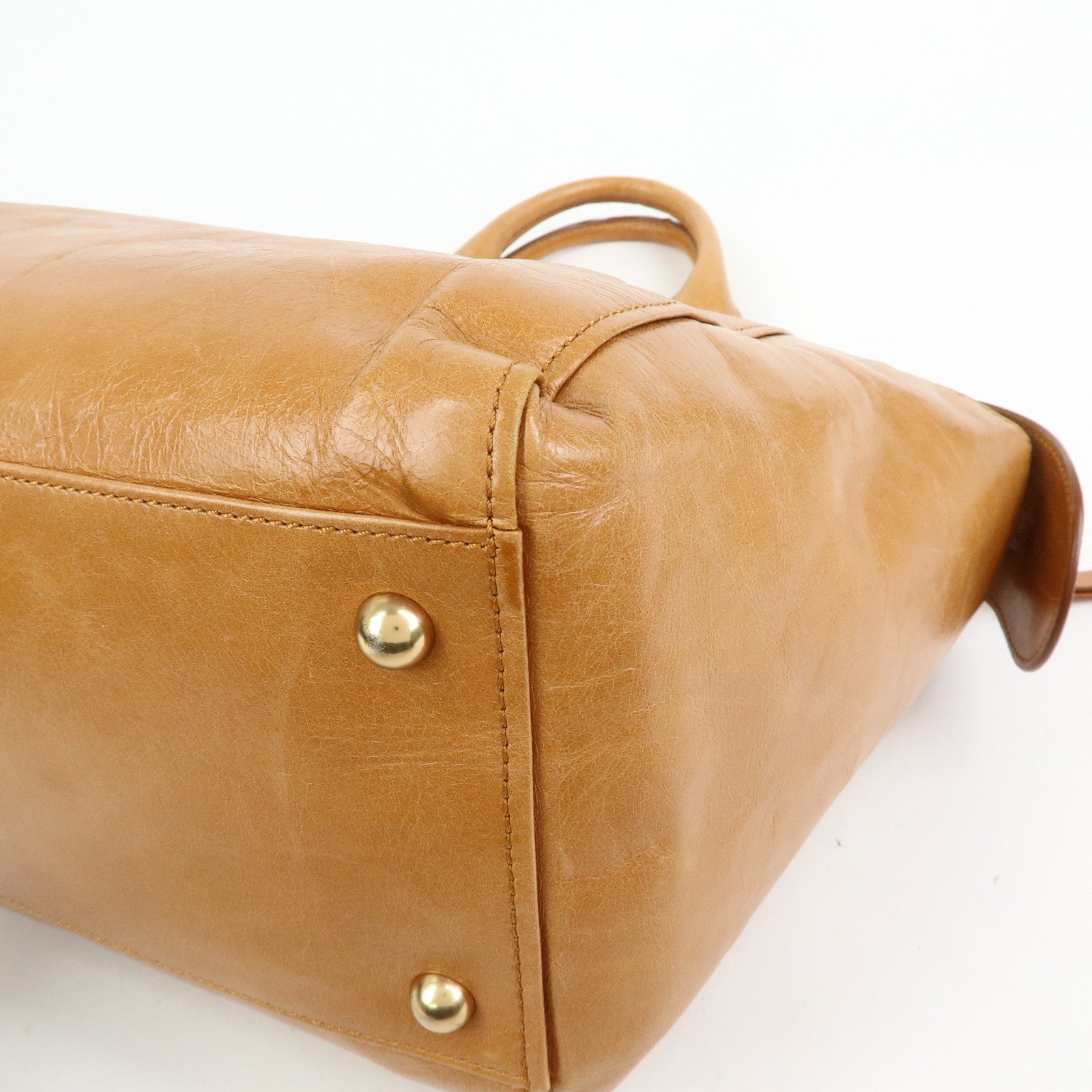 Chloe See by Chloe Page 2Way Bag Shoulder Bag Hand Bag Brown