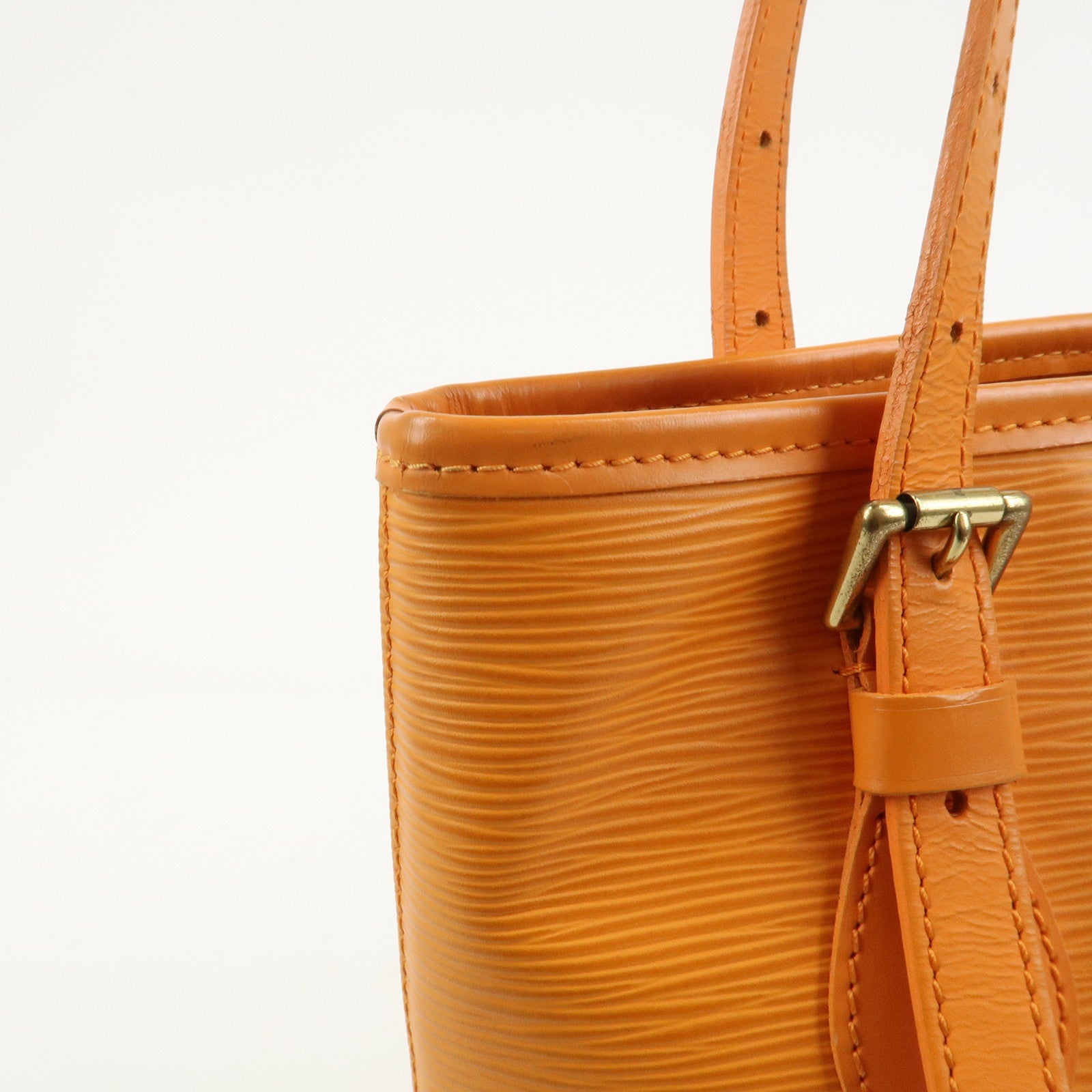 Louis Vuitton Epi Bucket PM Shoulder Bag Tote Bag Mandarin M5899H