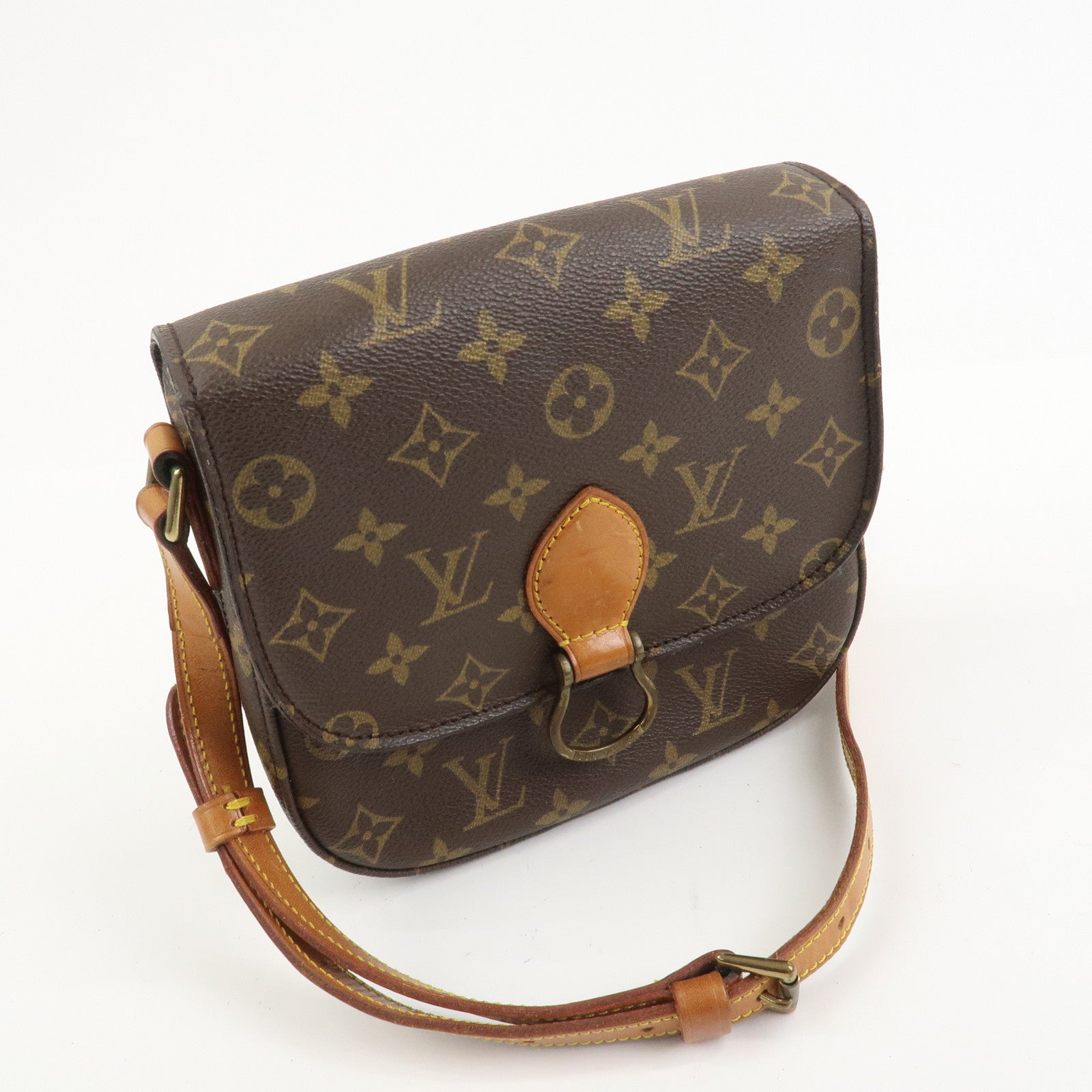 Louis Vuitton Monogram Saint Cloud MM Shoulder Bag Brown M51243