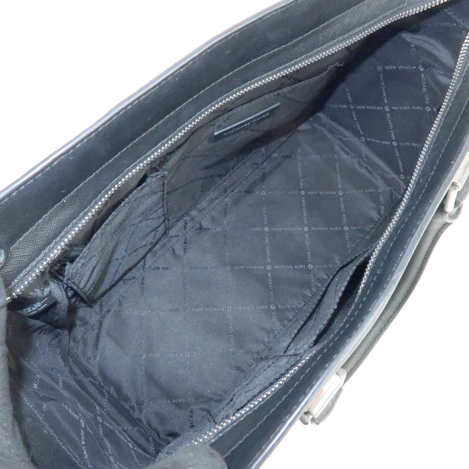 MICHAEL KORS Leather 2Way Bag Hand Bag Shoulder Bag Black