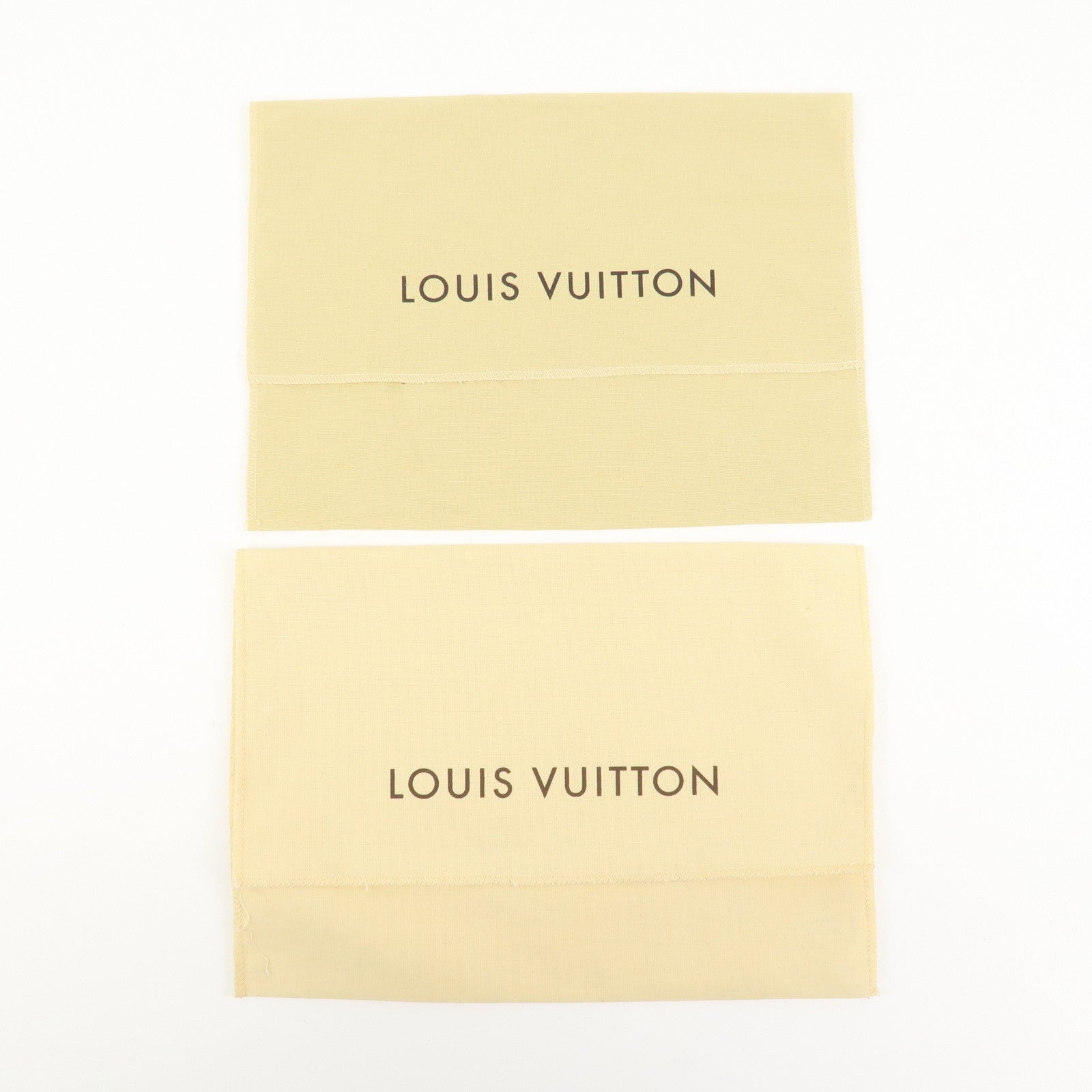 Louis Vuitton Set of 8 Dust Bag Storage Bag Flap Beige