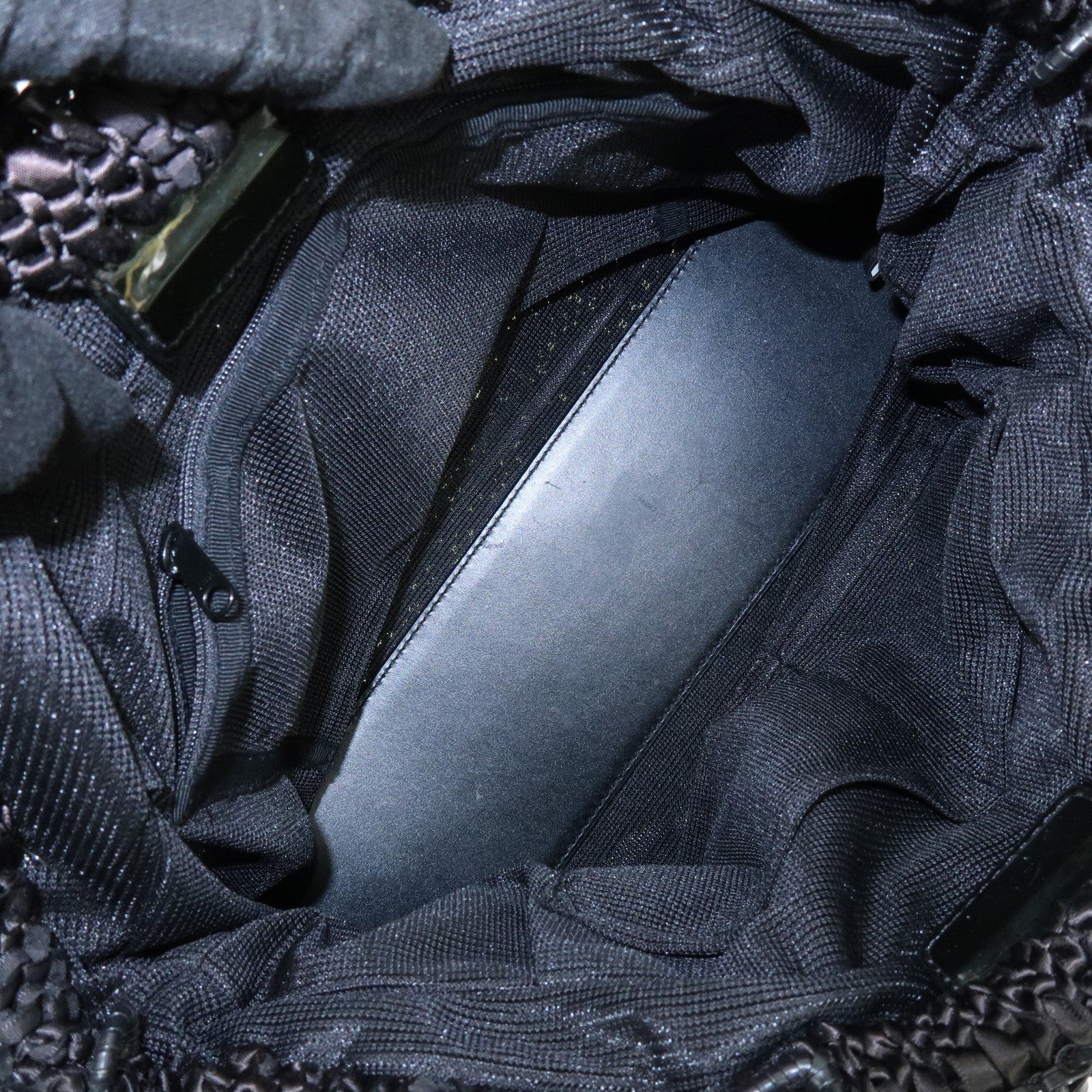 ANTEPRIMA Wire Nylon Tote Bag Hand Bag Black