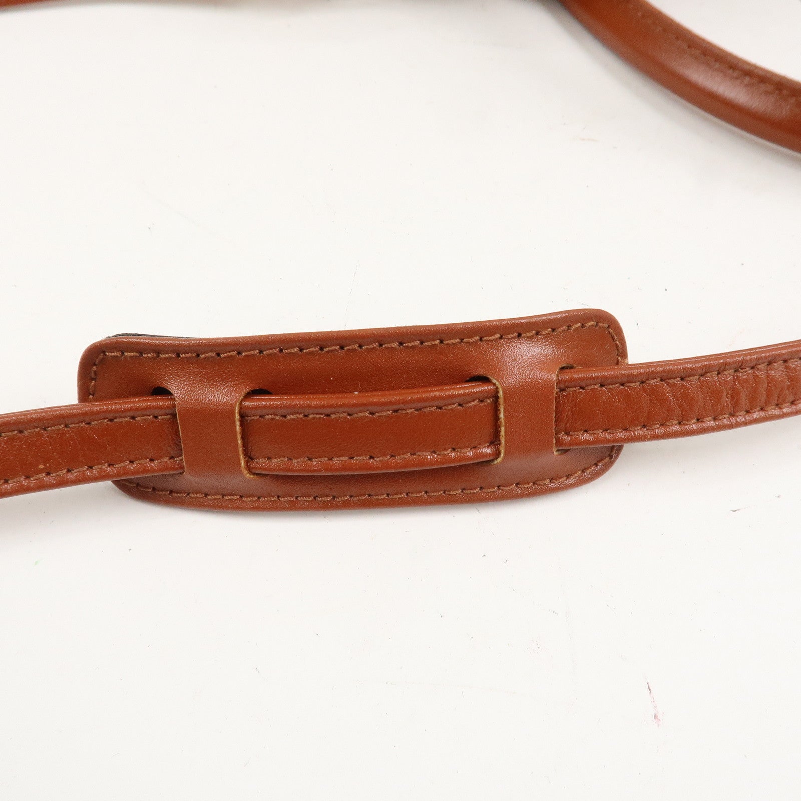 MCM Visetos Leather 2Way Bag Boston Bag Cognac