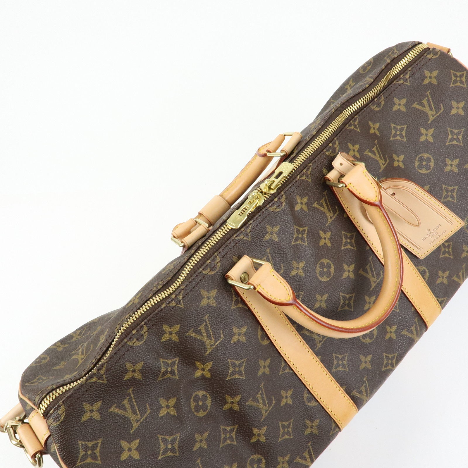 Louis Vuitton Monogram Keep All Bandouliere 50 Boston Bag M41416