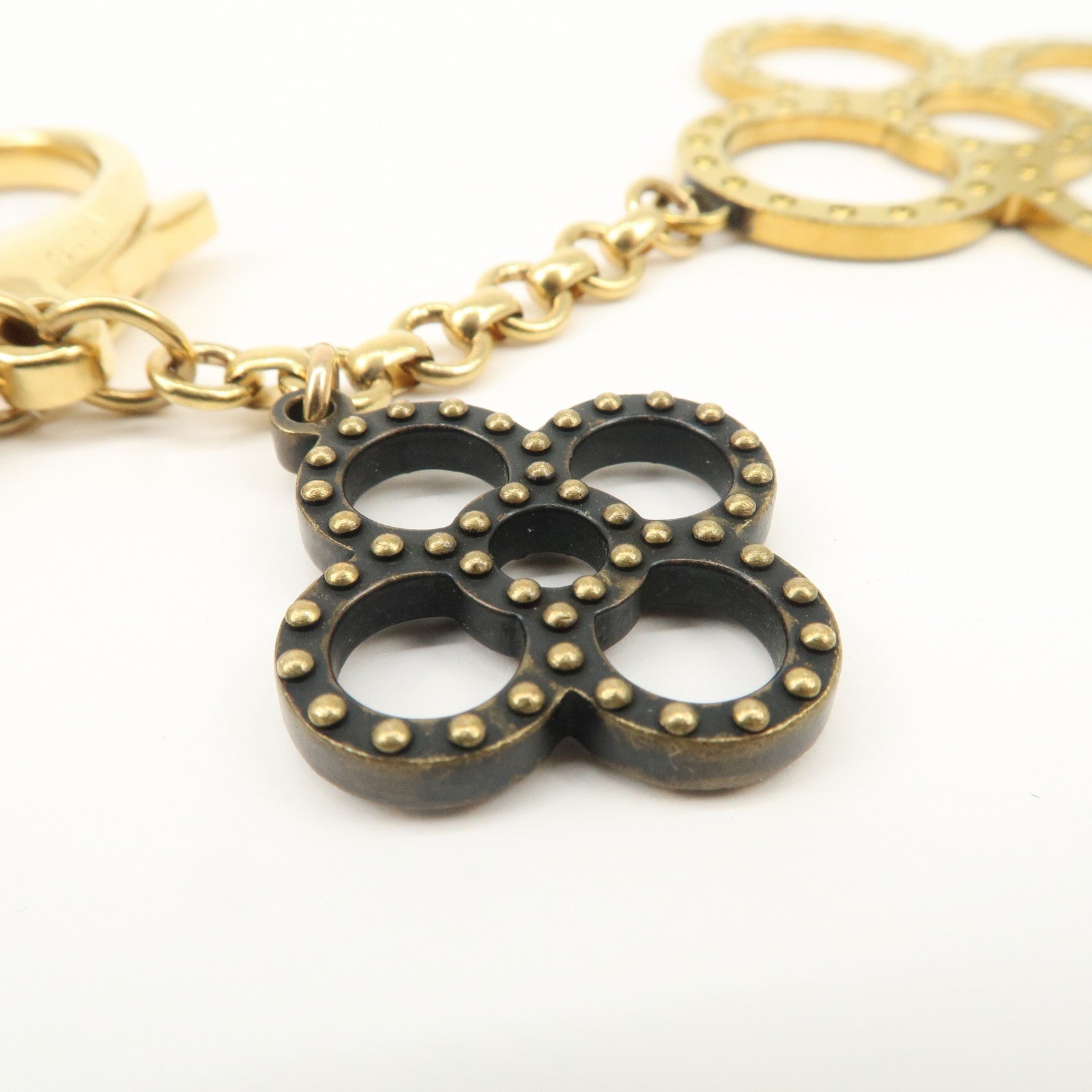 Louis Vuitton Metal Bijoux Sac Tapage Bag Charm Gold Silver M65090 Used