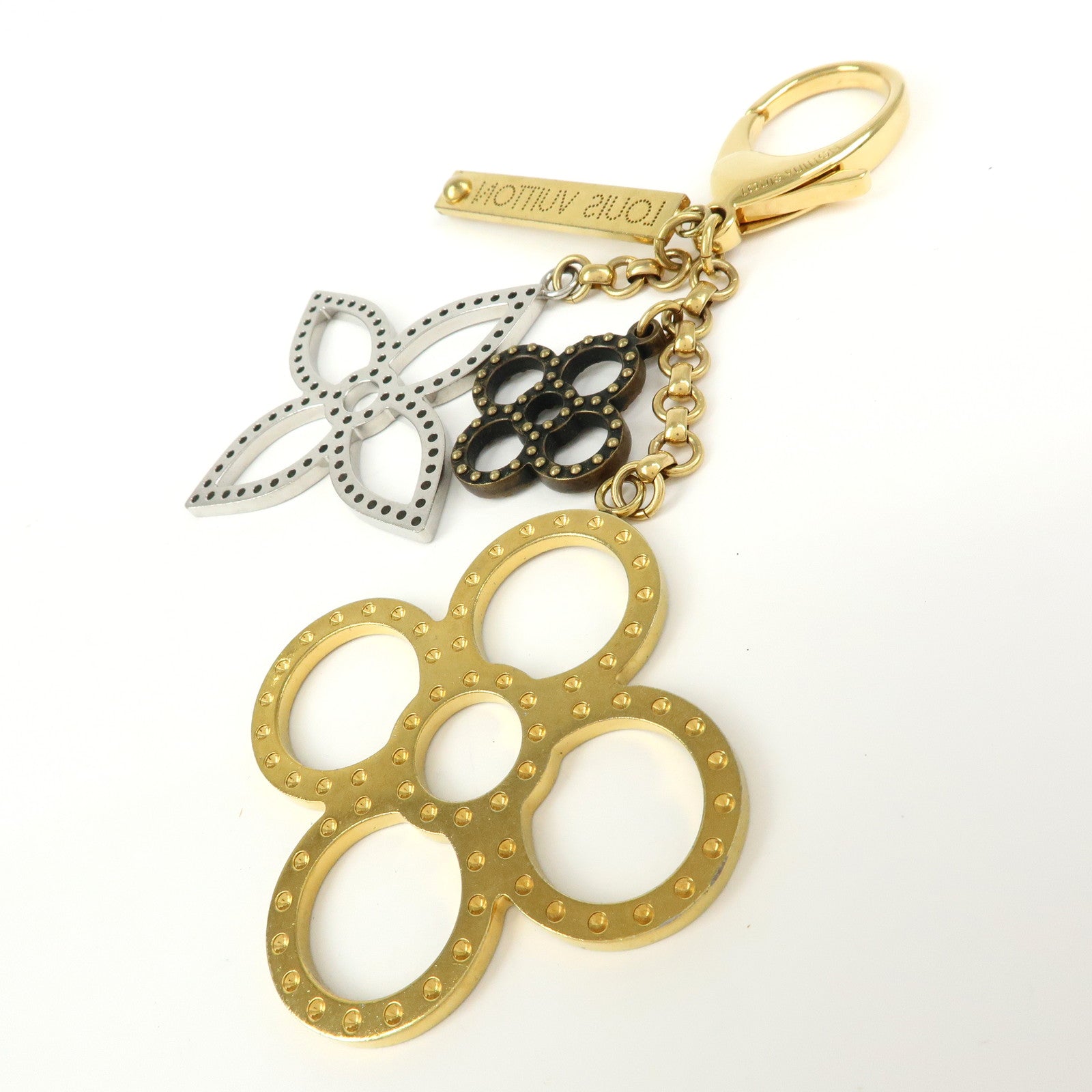 Louis Vuitton Bijoux Sac Tapage Metal Bag Charm Gold Silver M65090