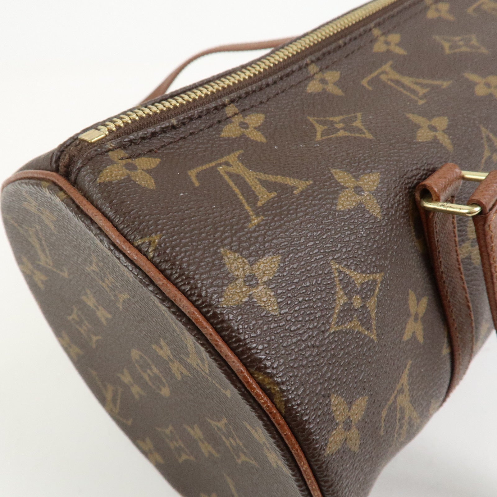 Louis Vuitton Monogram Papillon 30 Hand Bag Brown M51365