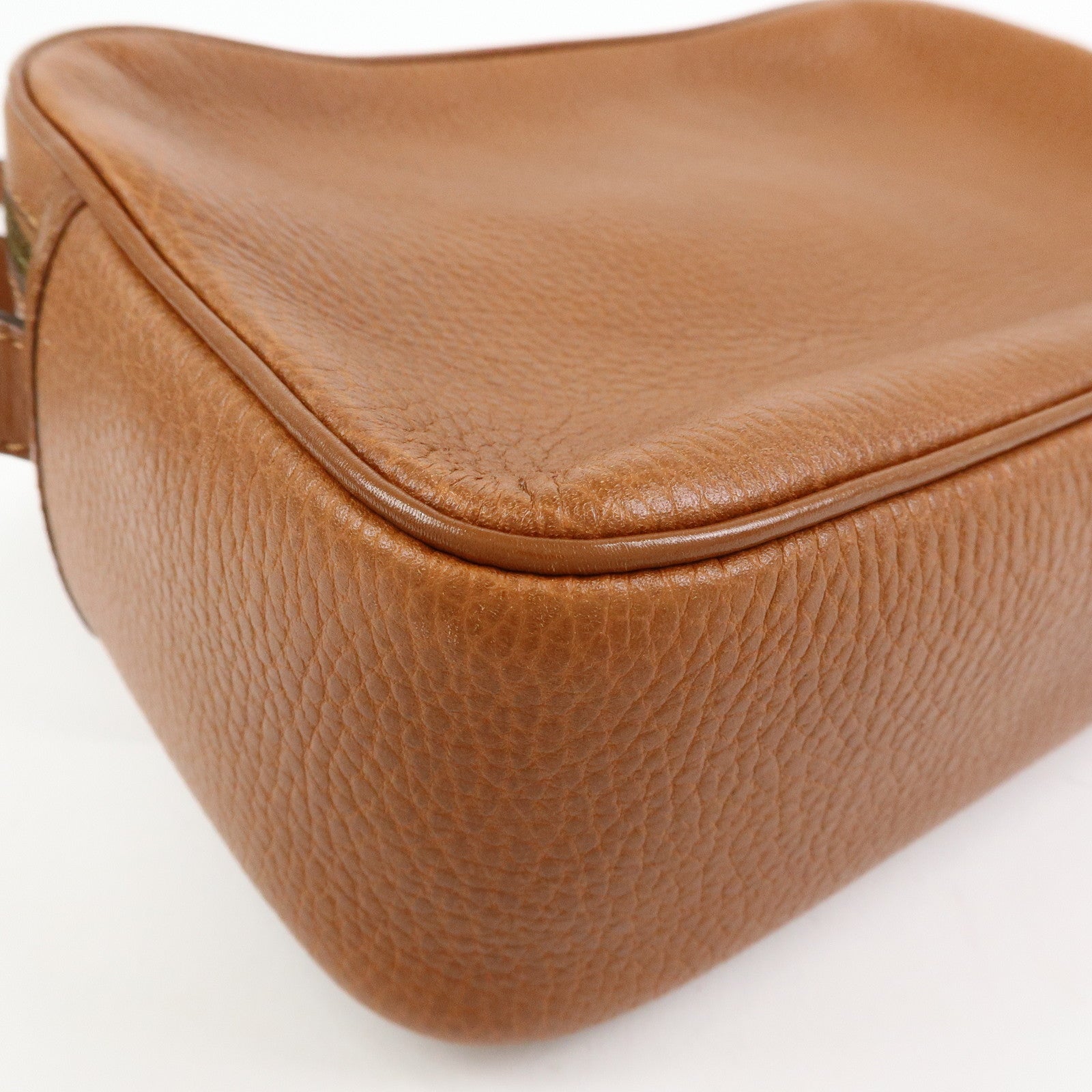 CELINE Leather Shoulder Bag Crossbody Bag Brown