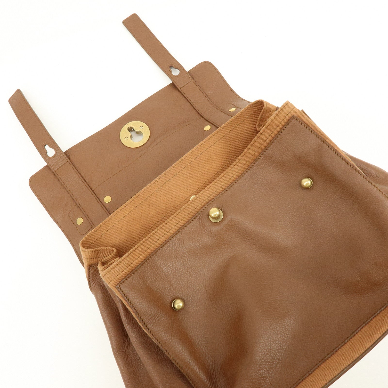 SAINT LAURENT PARIS Muse Two Leather Canvas 2WAY Bag Brown 229680