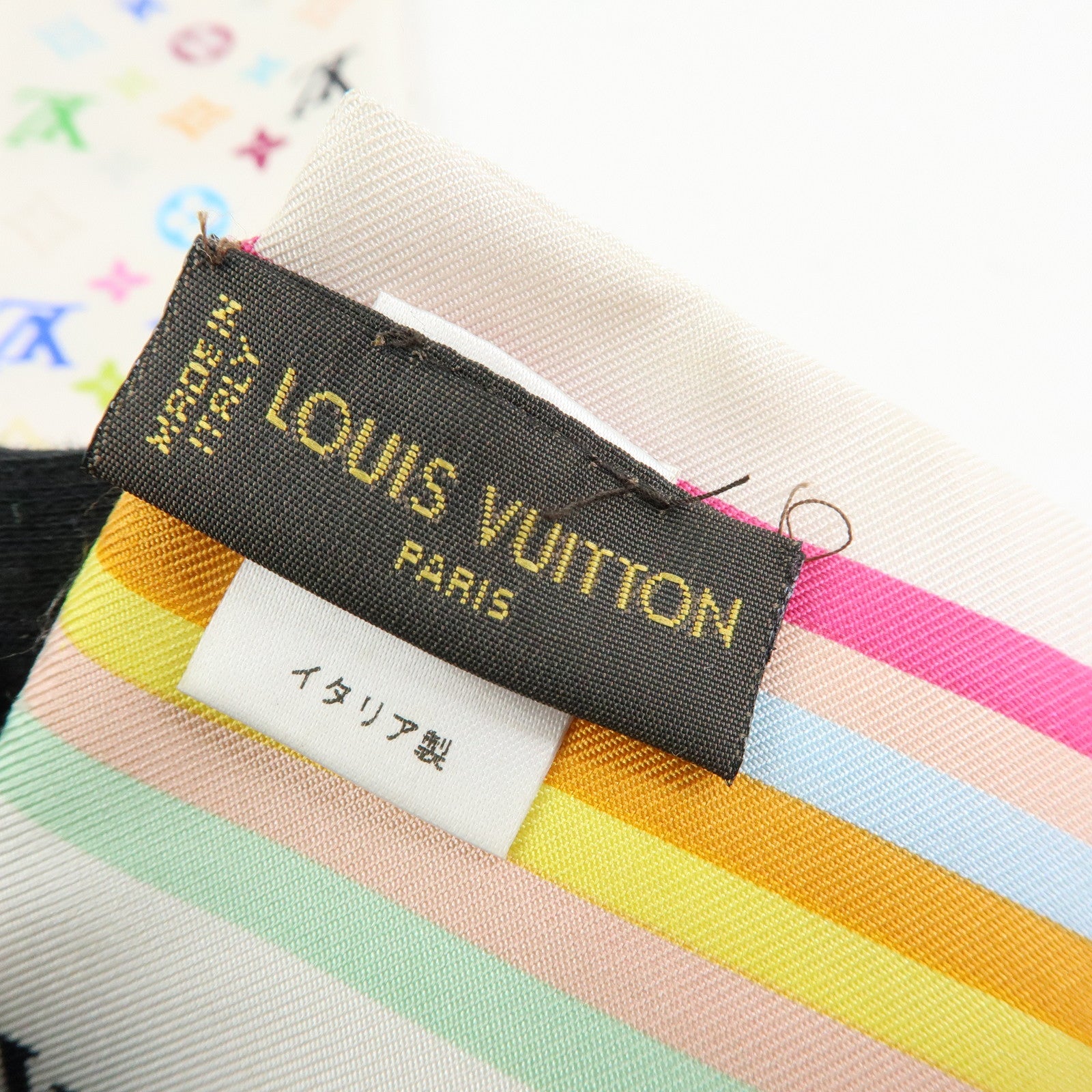 Louis Vuitton Monogram Multicolor Silk 100% Bandeau Scarf M71991