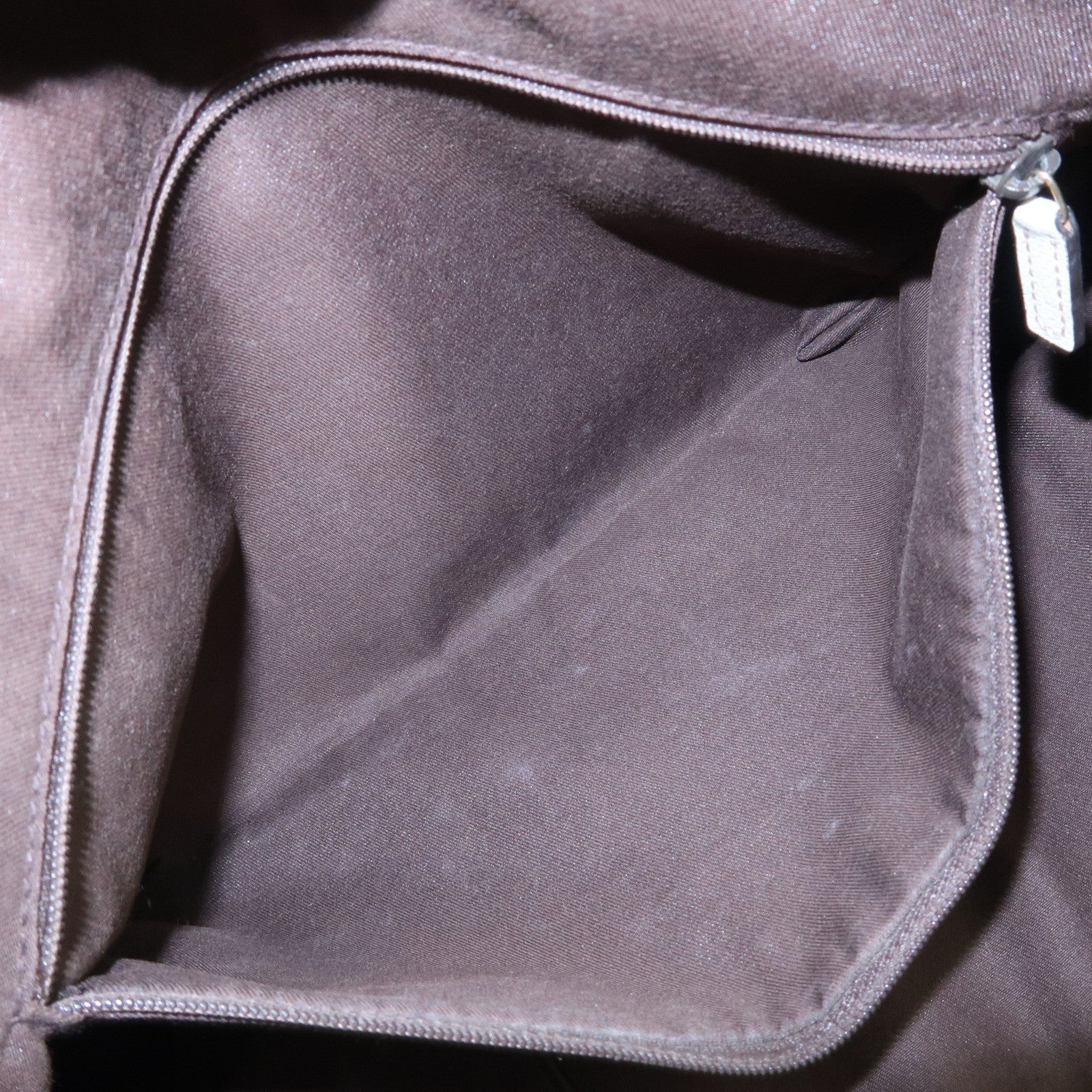 GUCCI Princy Sherry GG Canvas Leather Tote Bag Brown Ivory 177052