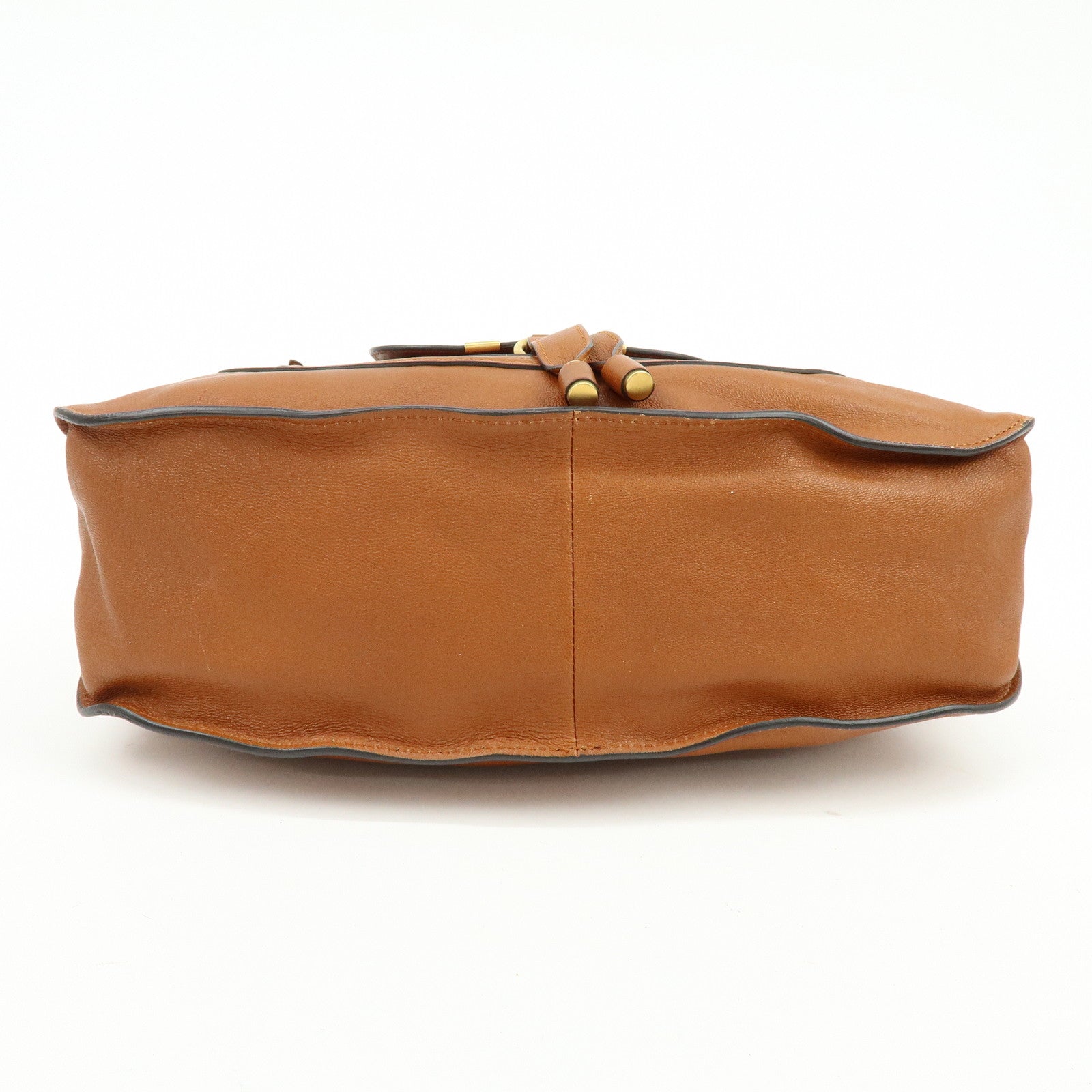 Chloe Marcie Leather 2Way Bag Shoulder Bag Hand Bag Brown