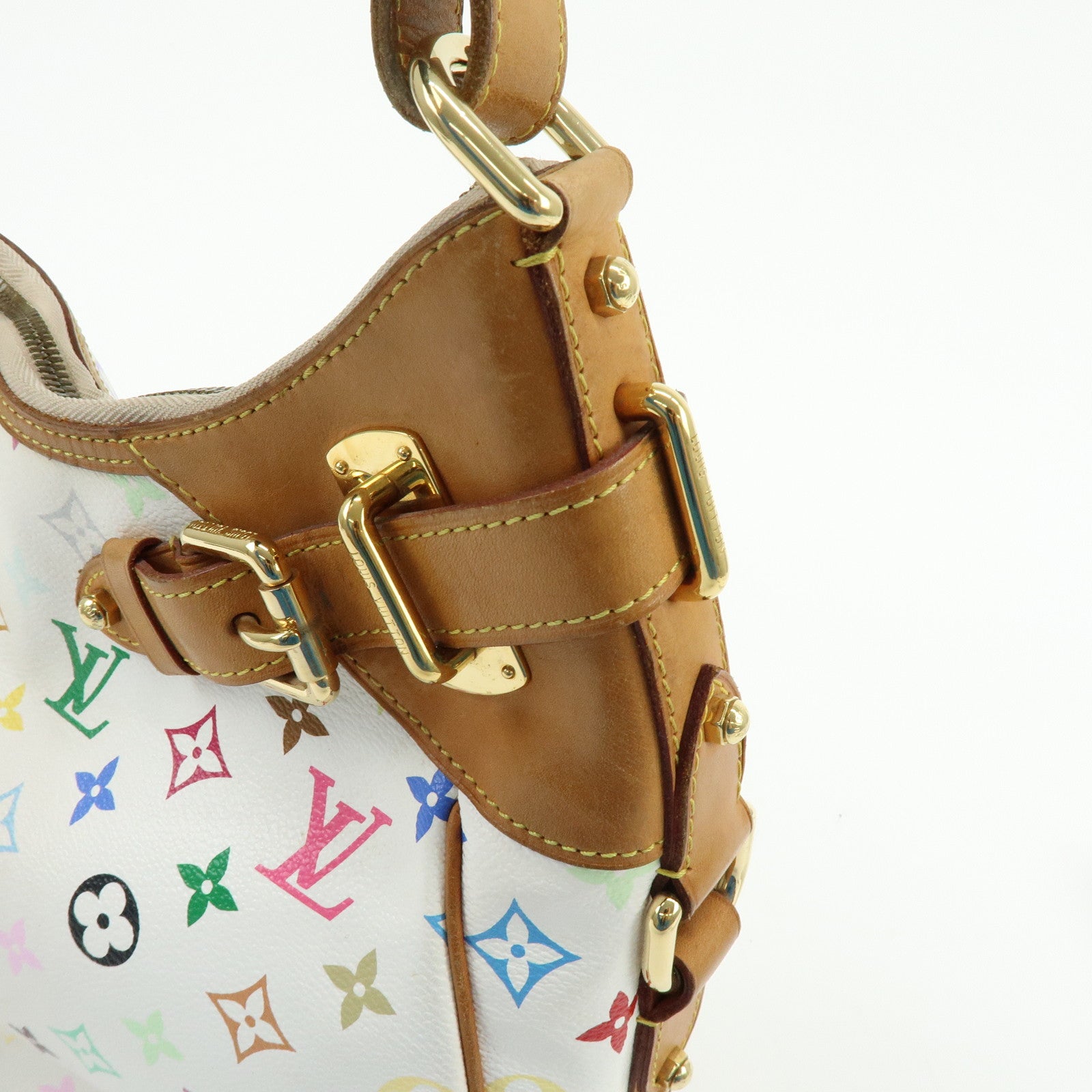 Louis Vuitton Monogram Multicolor Greta Shoulder Bag Blanc M40195