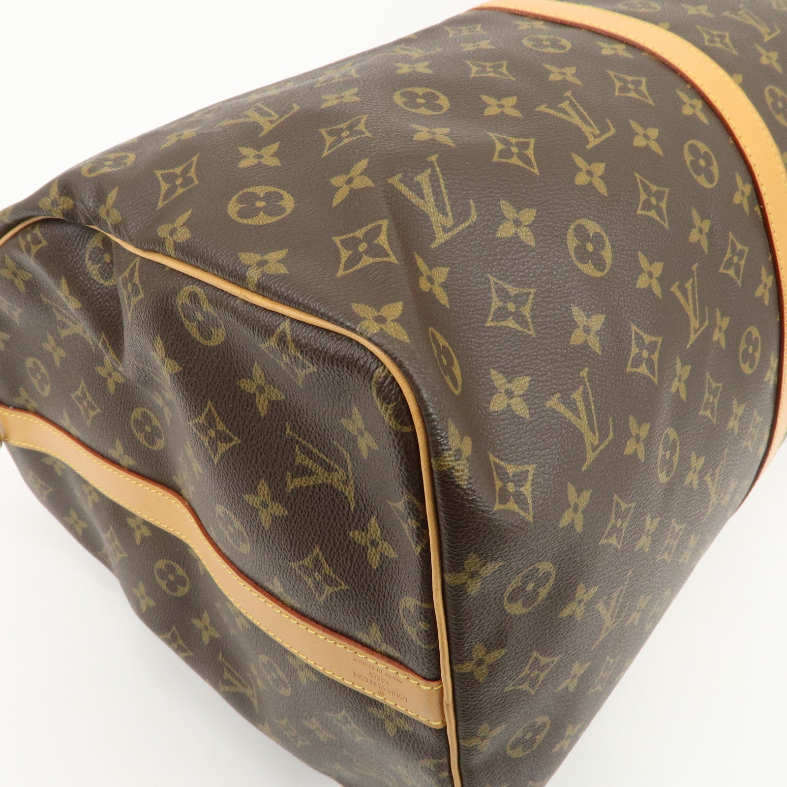 Louis Vuitton Monogram Keep All Bandouliere 60 Boston Bag M41412