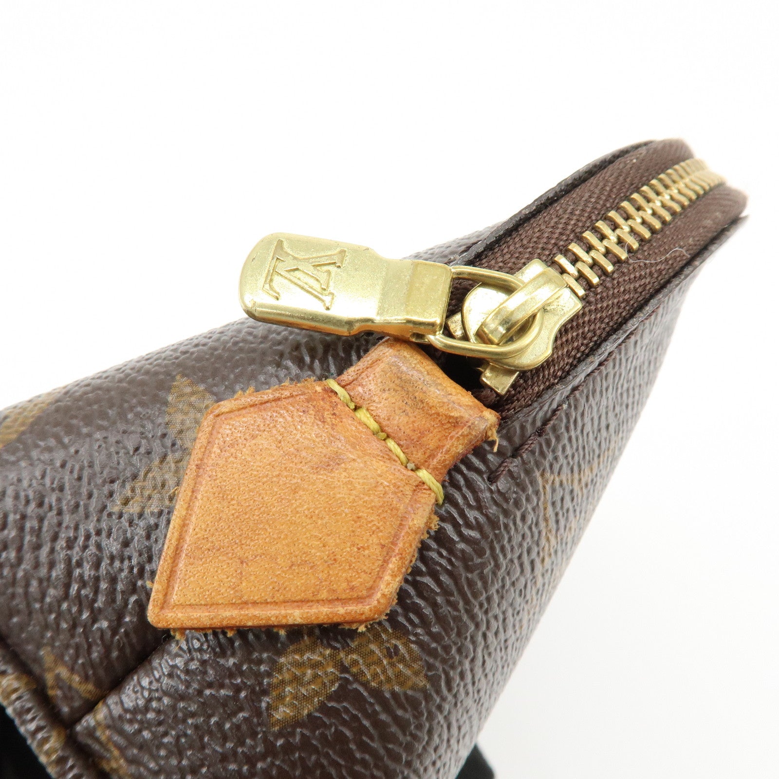 Louis Vuitton Monogram Pochette Cosmetic PM Pouch Brown M47515