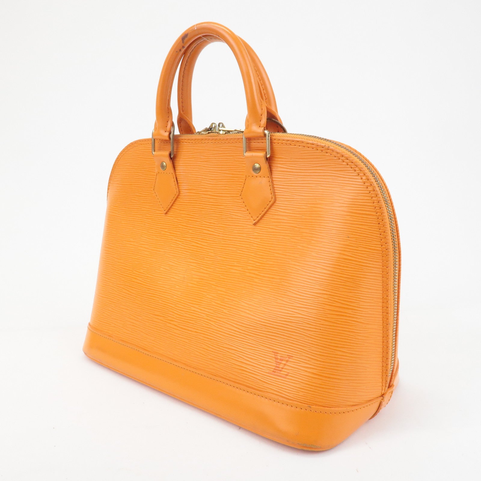 Louis Vuitton Epi Alma PM Hand Bag Pimont Orange M40623 Used