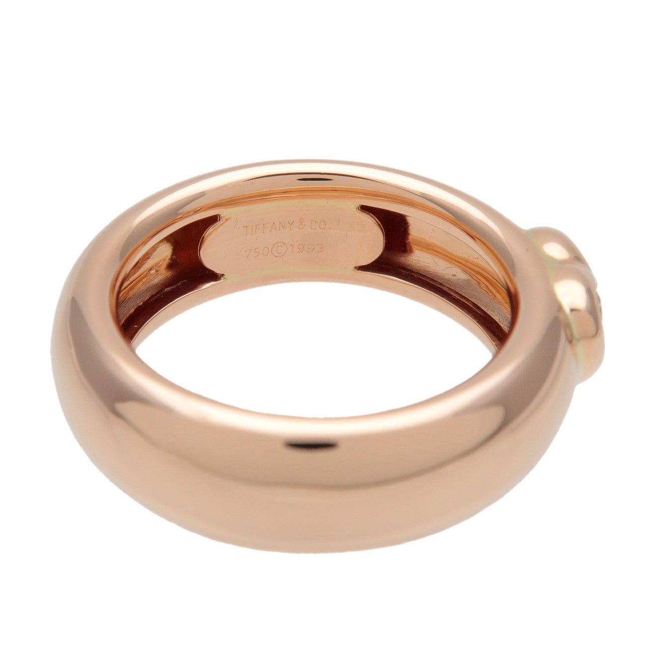 Tiffany & Co Friendship 3P Diamond Heart Ring K18 750YG US5.25