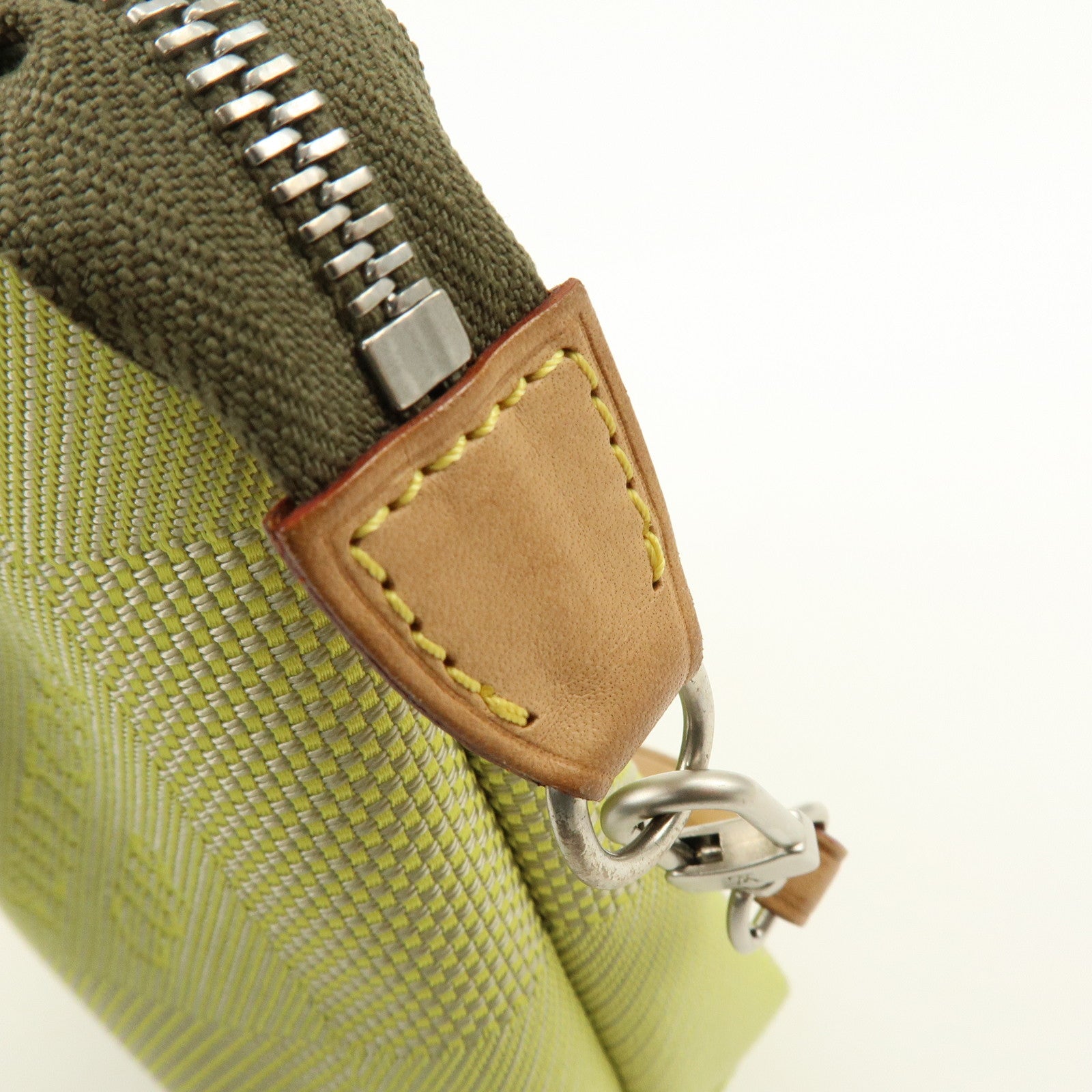 Louis Vuitton Damier Geant LV Cup Canvas Leather Pouch Yellow