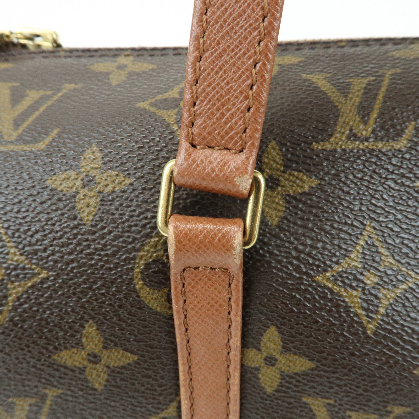 Louis Vuitton Monogram Papillon 30 Hand Bag Brown M51385
