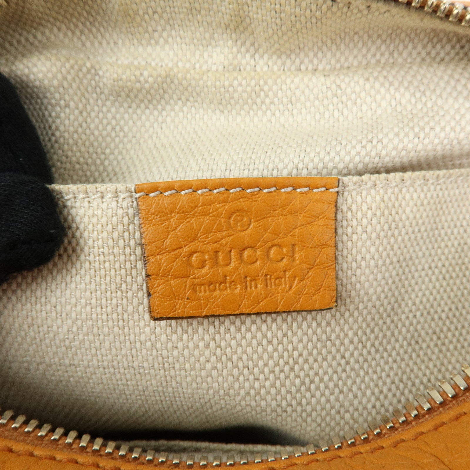 GUCCI SOHO Leather Shoulder Bag Crossbody Bag Orange 308864