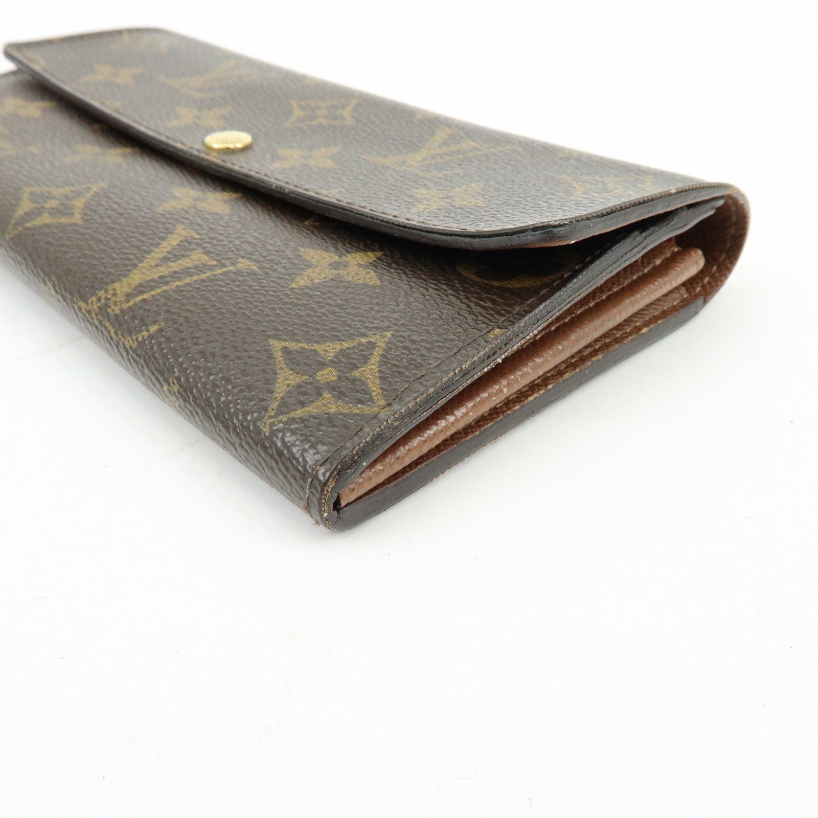 Louis Vuitton Monogram Portefeuille Sarah Long Wallet Brown M61734