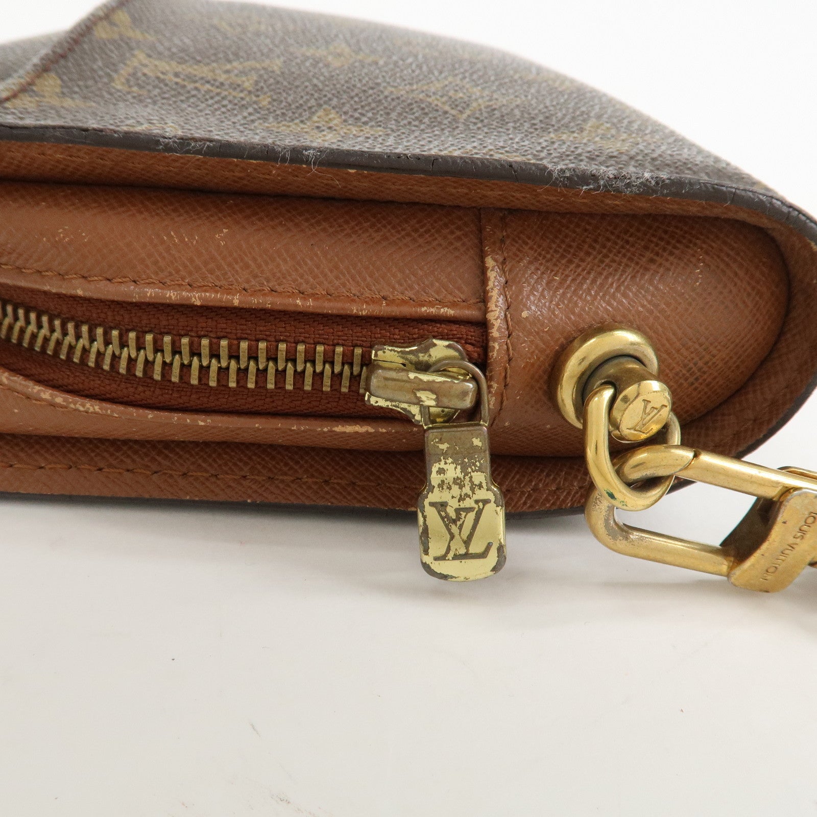 Louis Vuitton Monogram Canvas Orsay Clutch Bag Pouch Brown M51790
