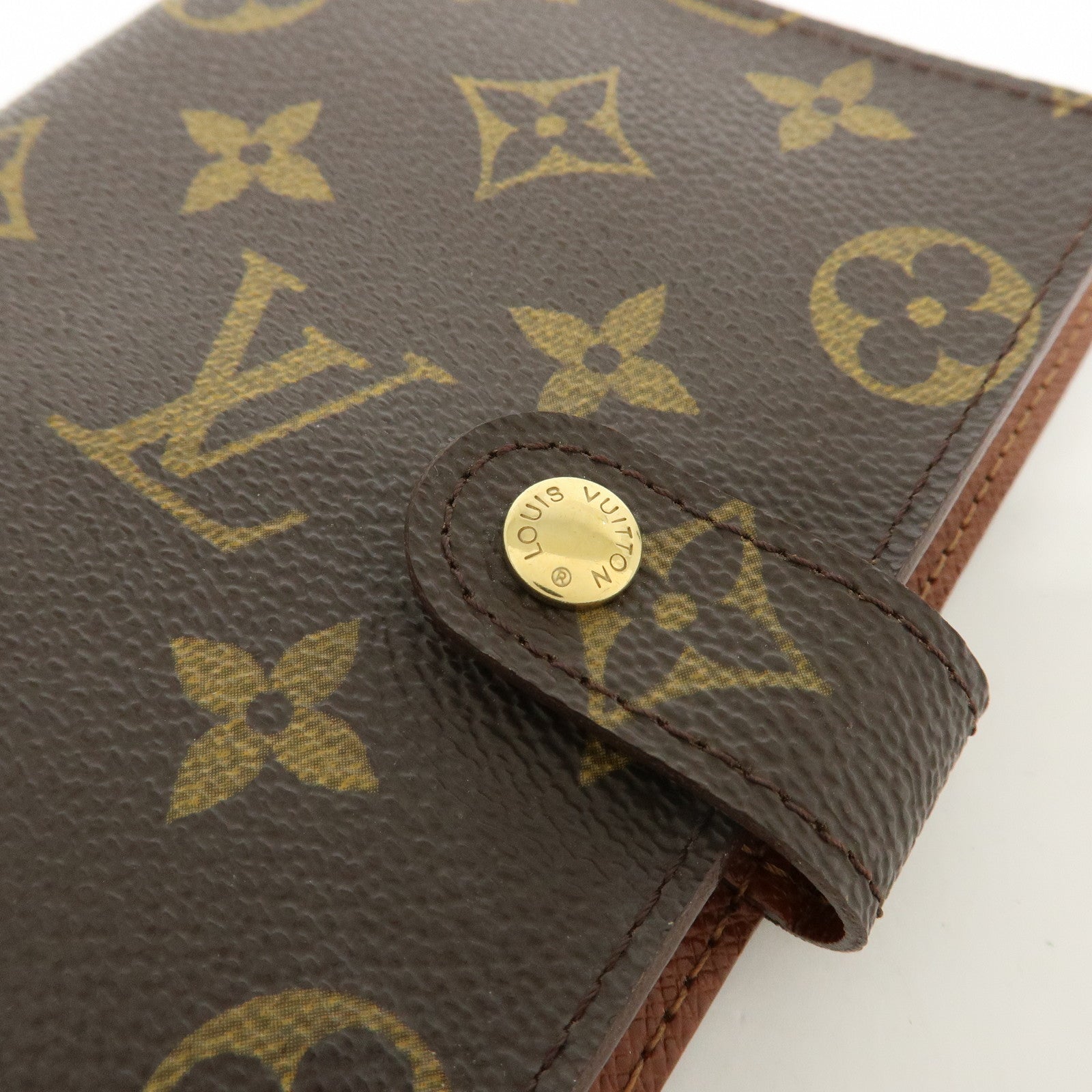Louis Vuitton Monogram Agenda PM Planner Cover Brown R20005
