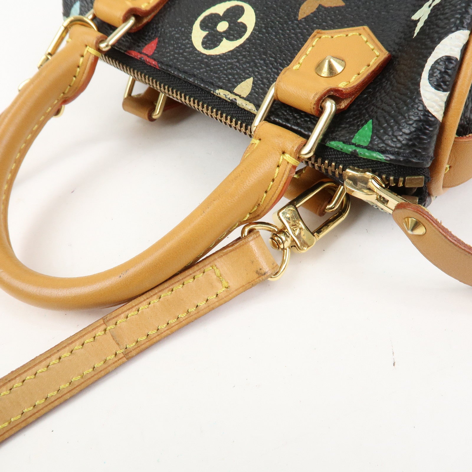 Louis Vuitton Monogram Multicolor Mini Speedy Mini Bag Noir M92644