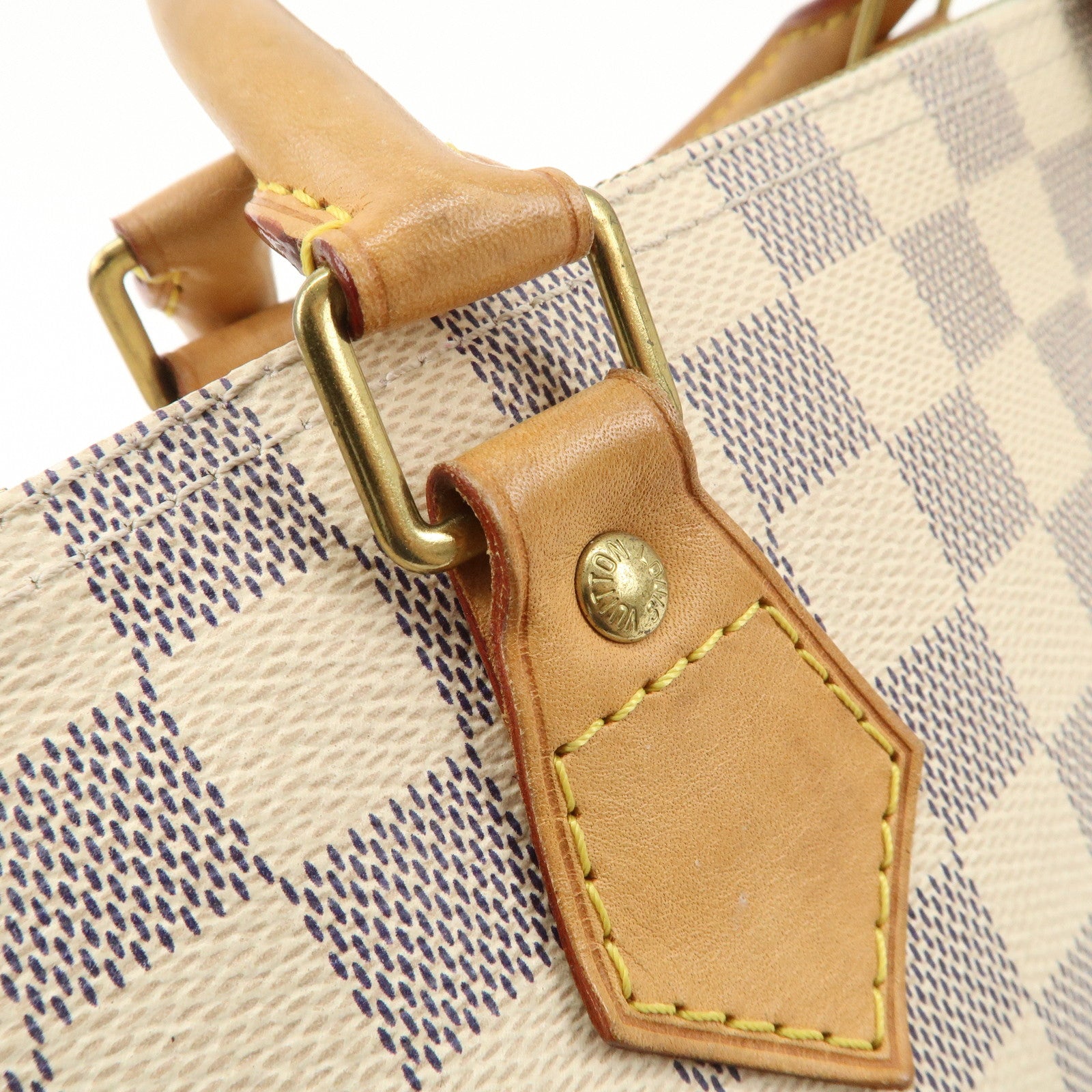 Louis Vuitton Damier Azur Speedy 30 Hand Bag Boston Bag N41533 Used