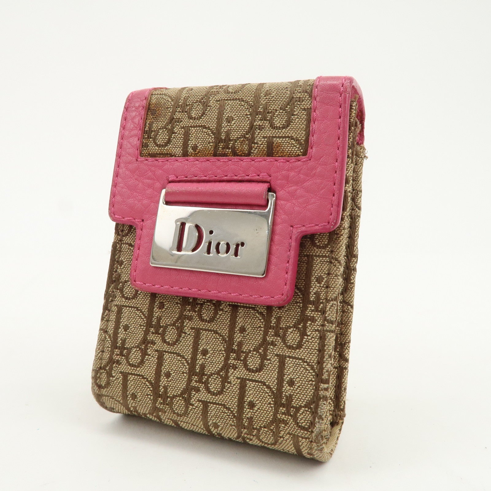 Christian Dior Street Chic Trotter Canvas Leather Set of 2 Goods