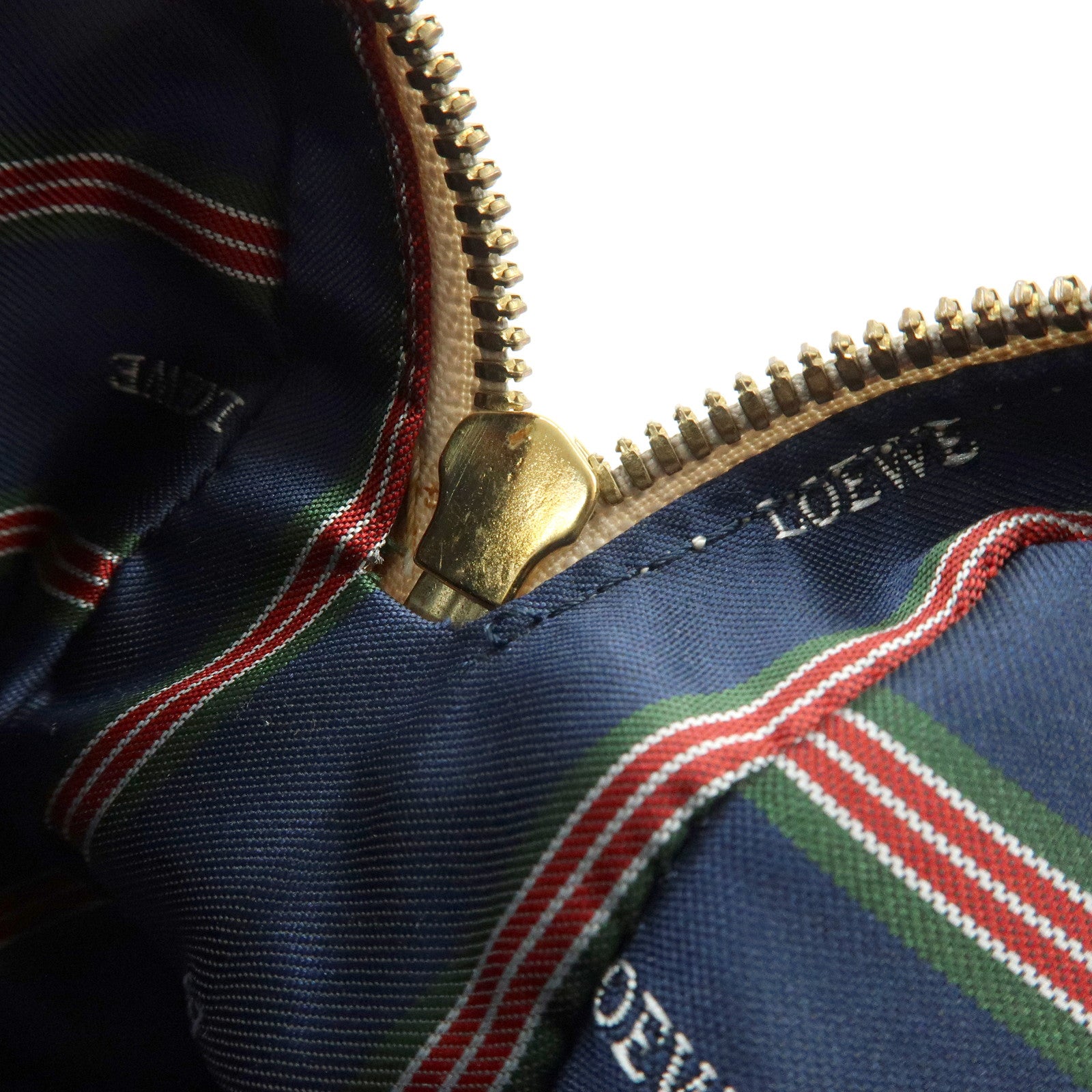 LOEWE Anagram Leather Shoulder Bag Crossbody Bag Ivory