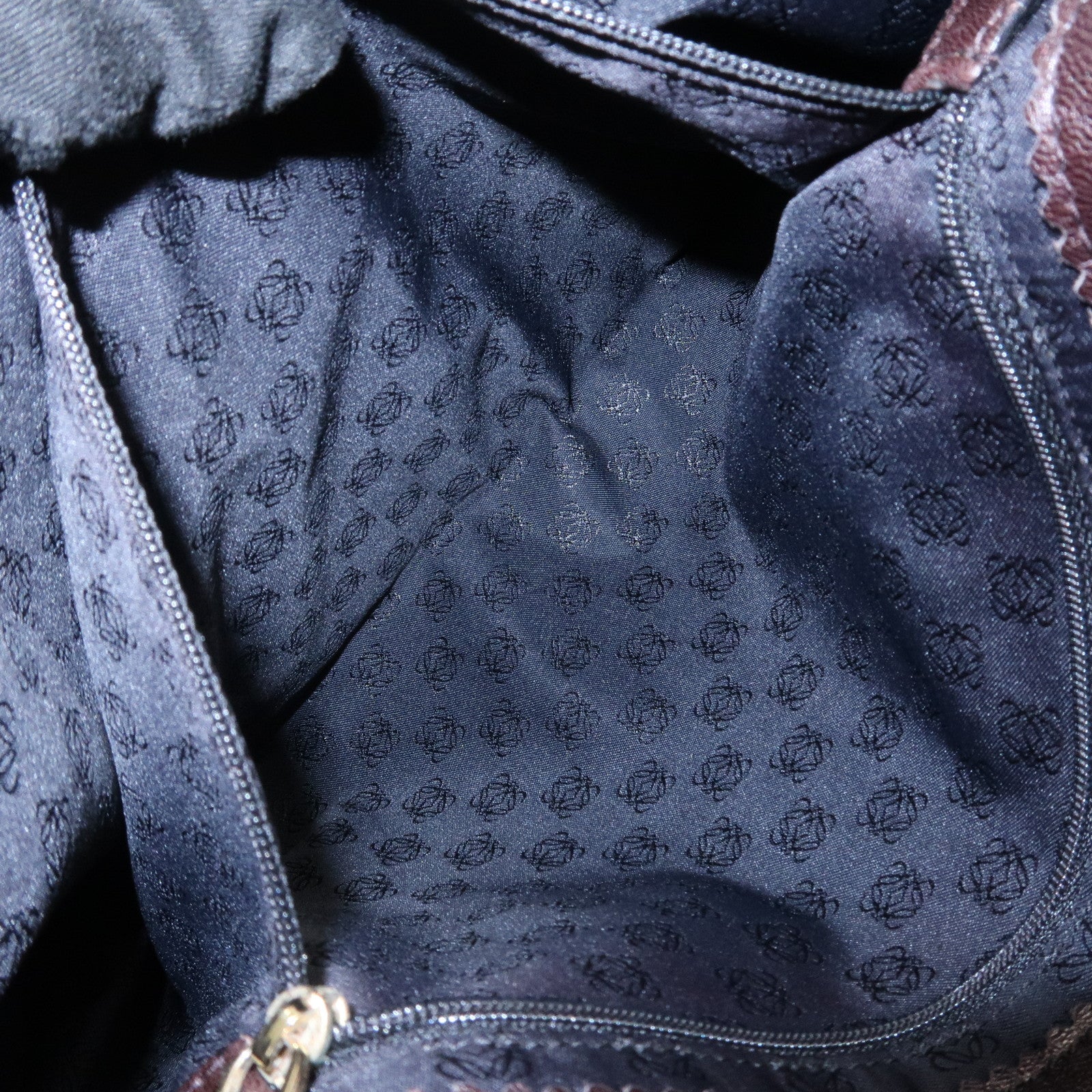 LOEWE Anagram Nappa Leather Aura Tote Bag Shoulder Bag Brown