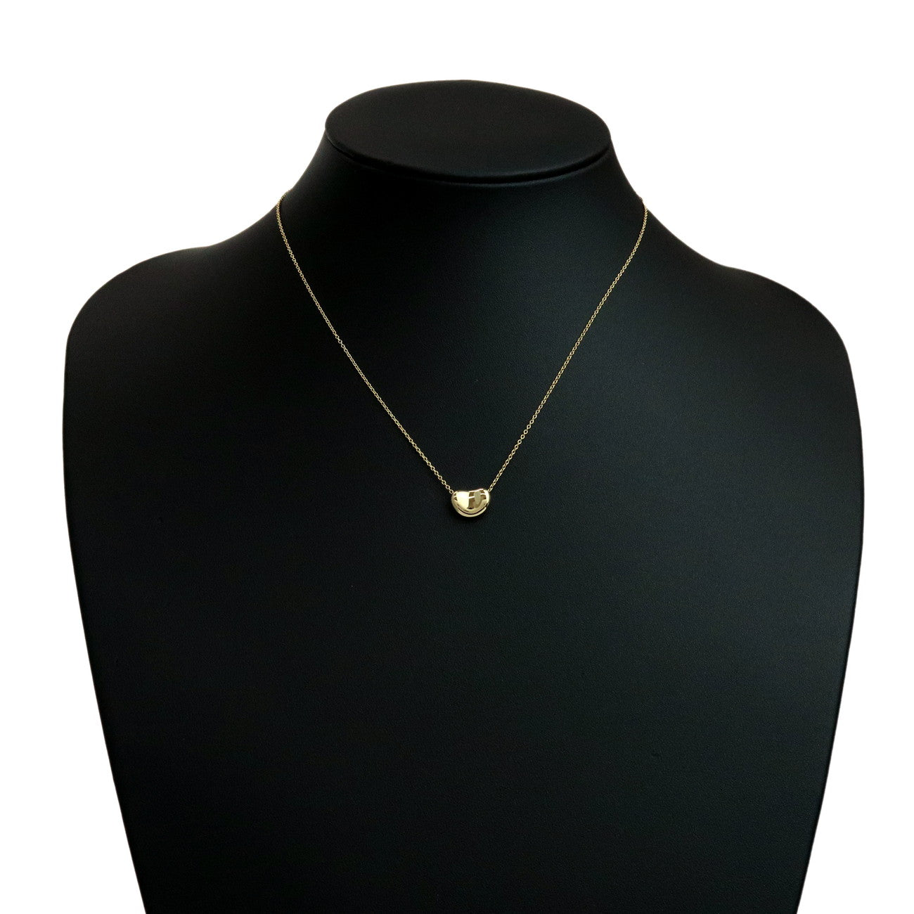 Tiffany&Co. Bean Necklace Small K18YG 750YG Yellow Gold